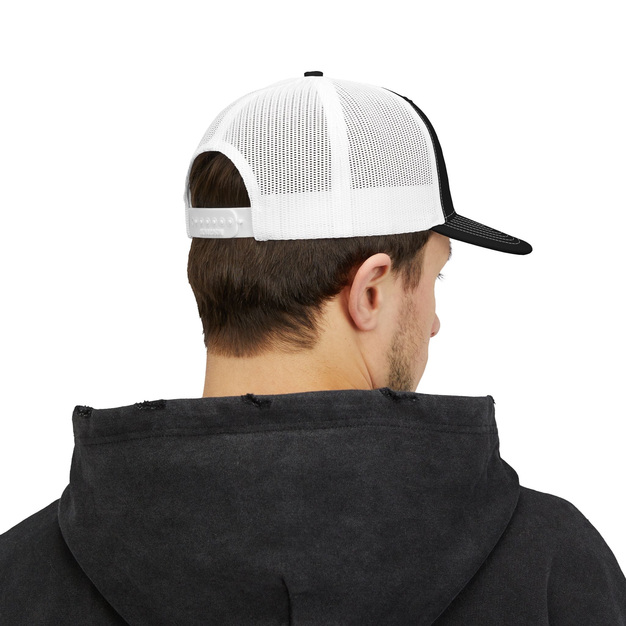 CamoFish Logo Trucker Cap - Classic Snapback with Outdoor Patch Design