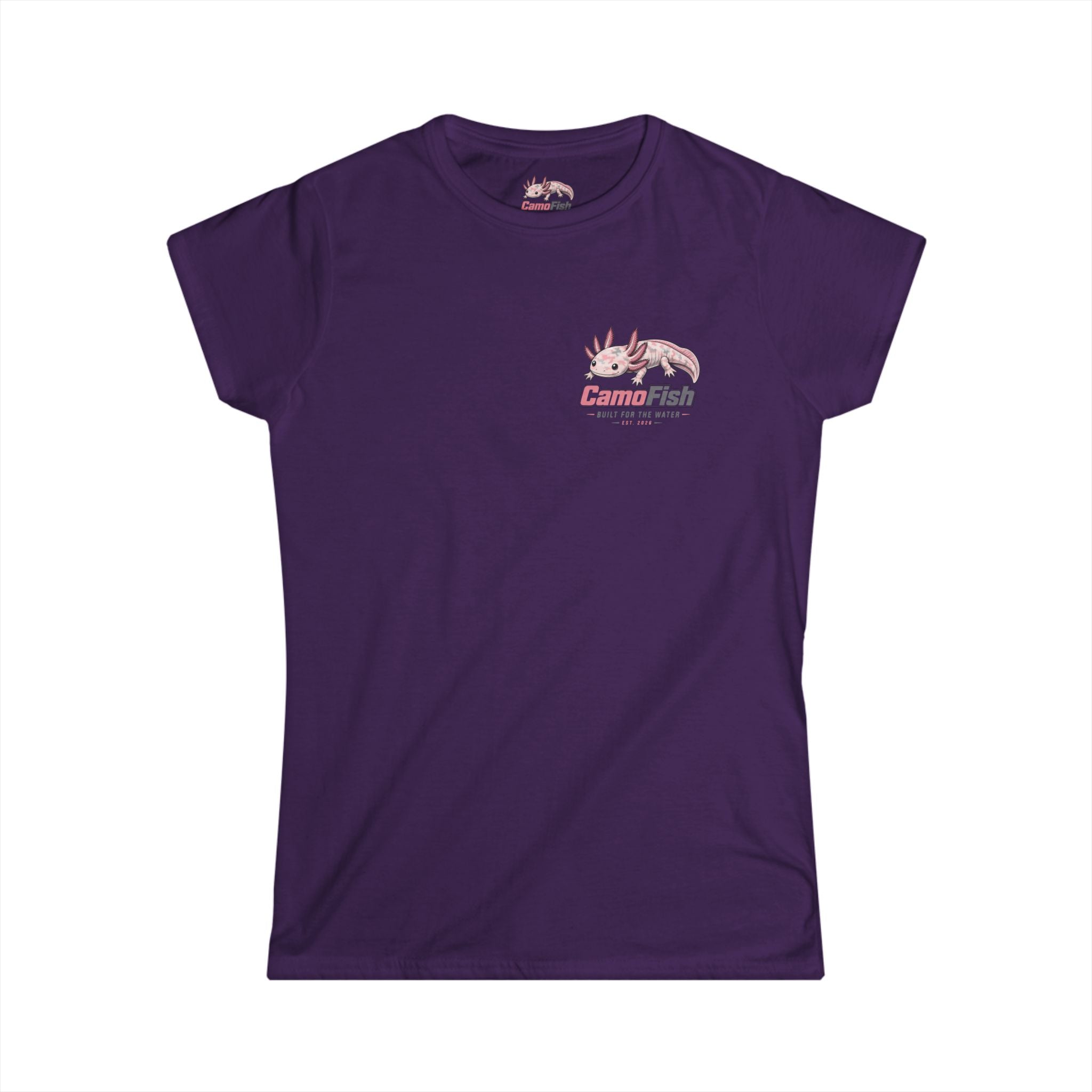 CamoFish Axolotl Tee — "Built for the Water" Women's T-Shirt
