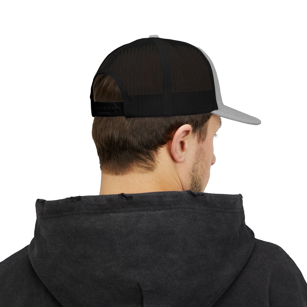 CamoFish Logo Trucker Cap - Classic Snapback with Outdoor Patch Design