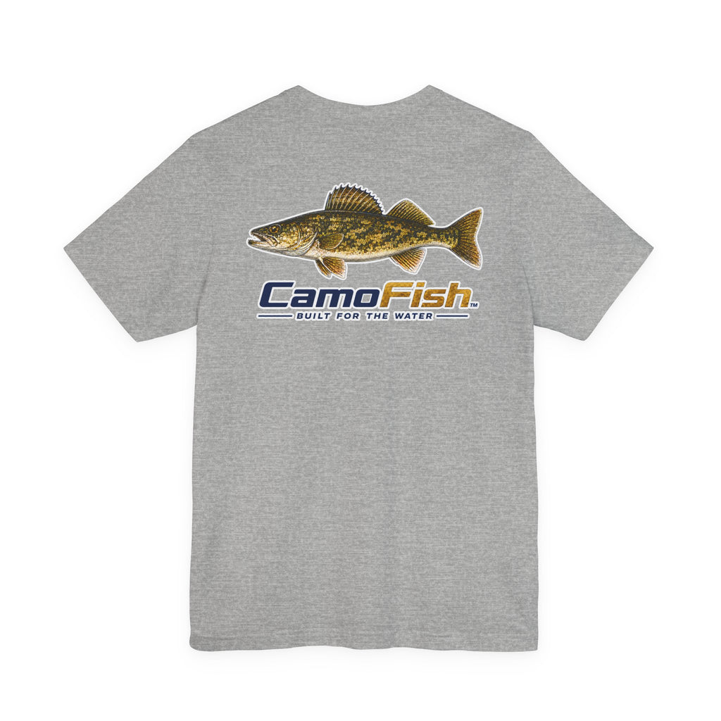 CamoFish Walleye Fishing T‑Shirt — Built for the Water