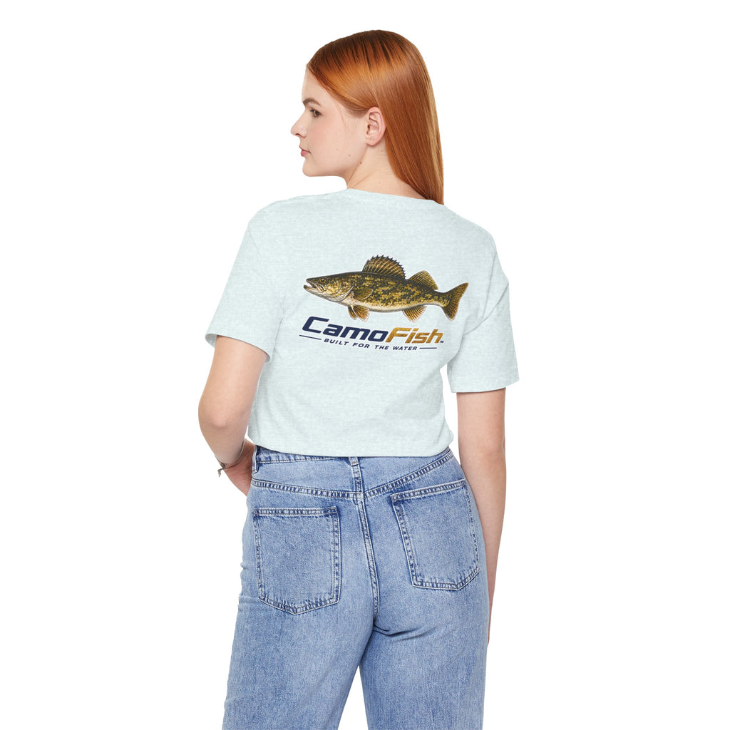CamoFish Walleye Fishing T‑Shirt — Built for the Water