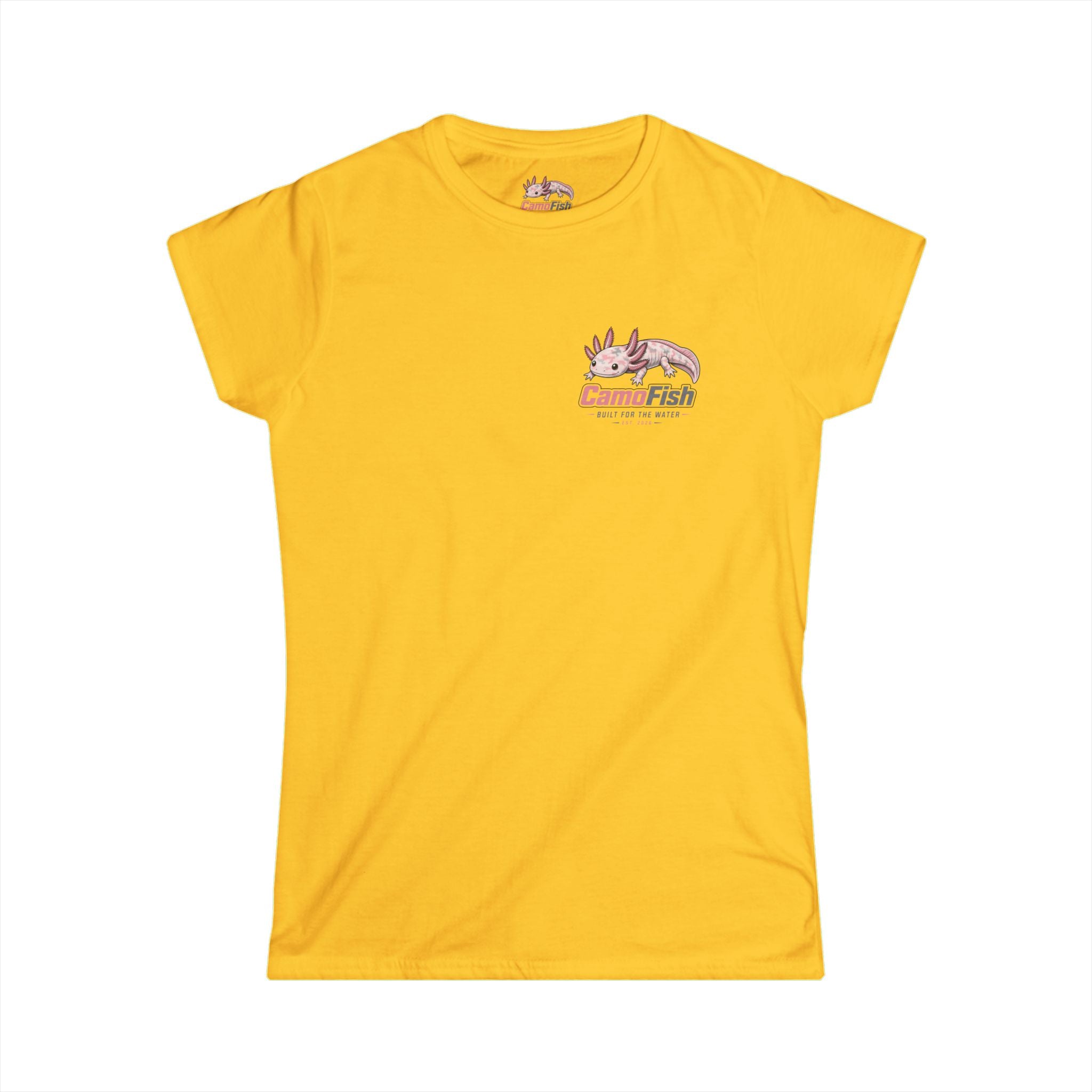CamoFish Axolotl Tee — "Built for the Water" Women's T-Shirt