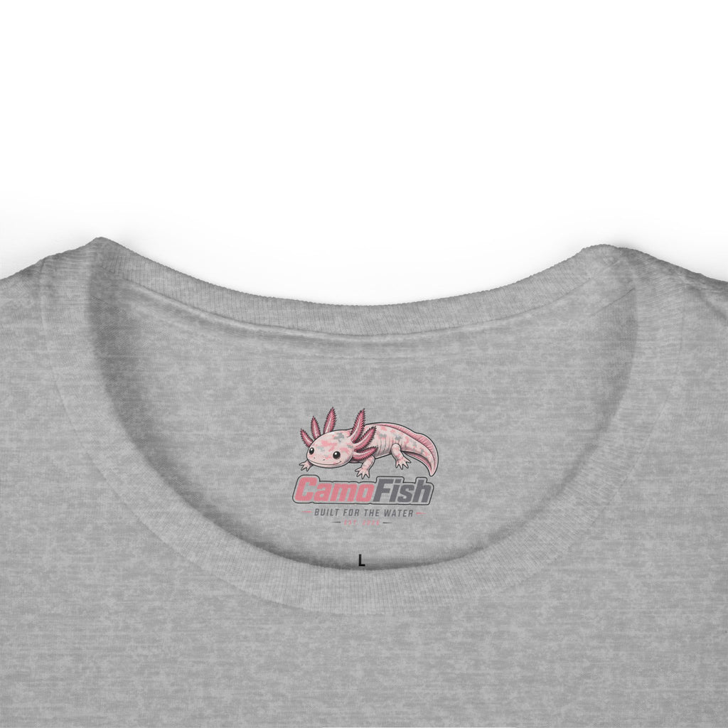 CamoFish Axolotl Tee — "Built for the Water" Women's T-Shirt