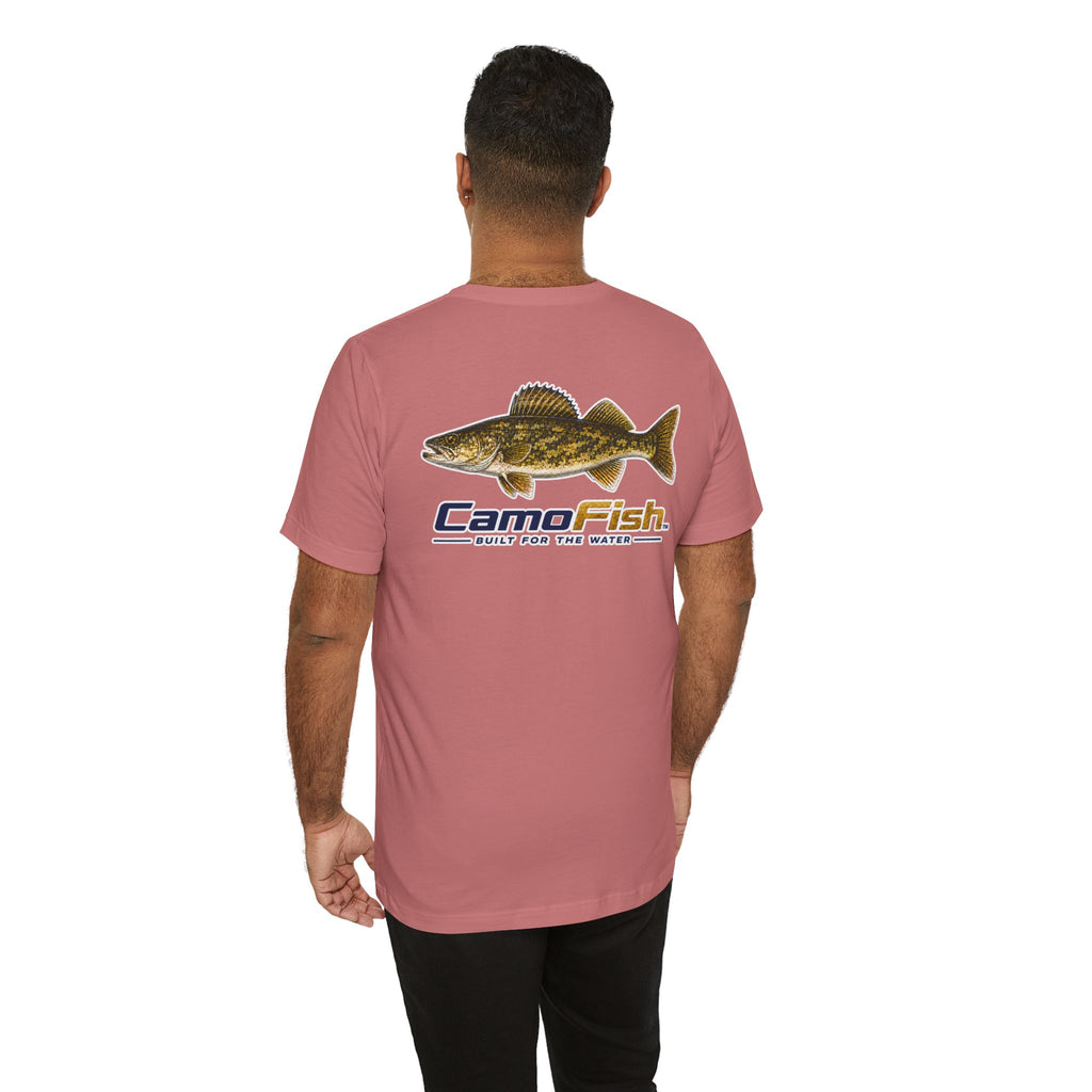 CamoFish Walleye Fishing T‑Shirt — Built for the Water
