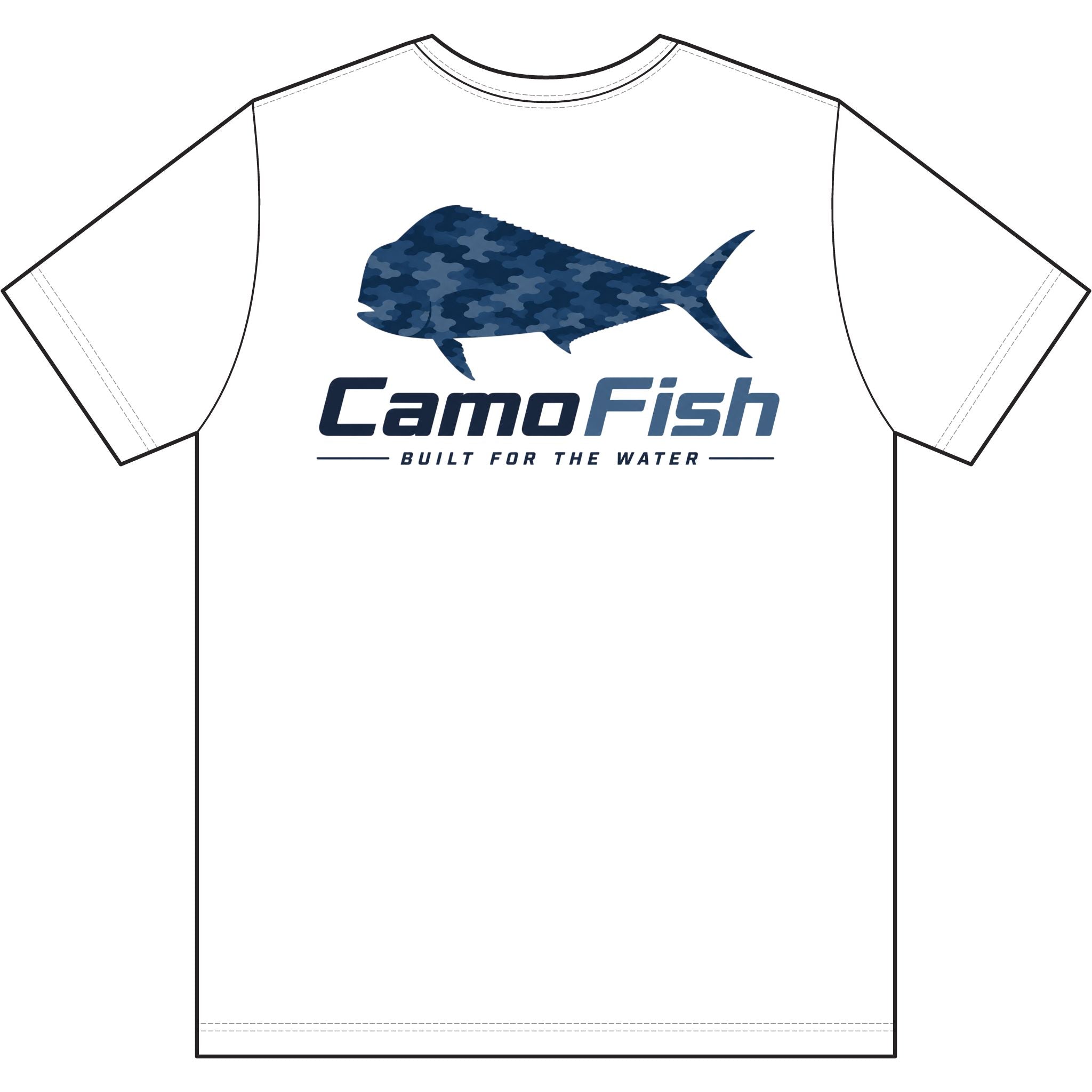 CamoFish Performance Mahi Fishing Tee — Built For The Water Shirt