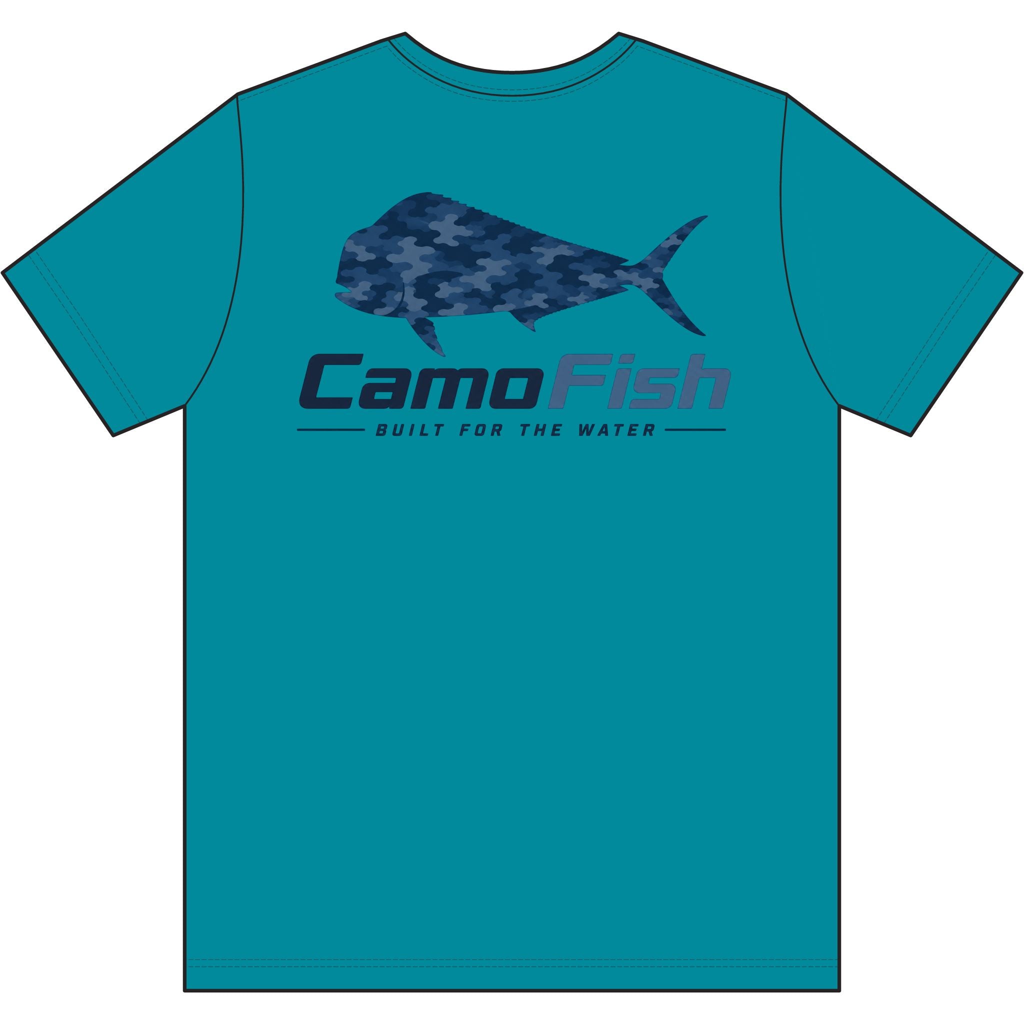 CamoFish Performance Mahi Fishing Tee — Built For The Water Shirt