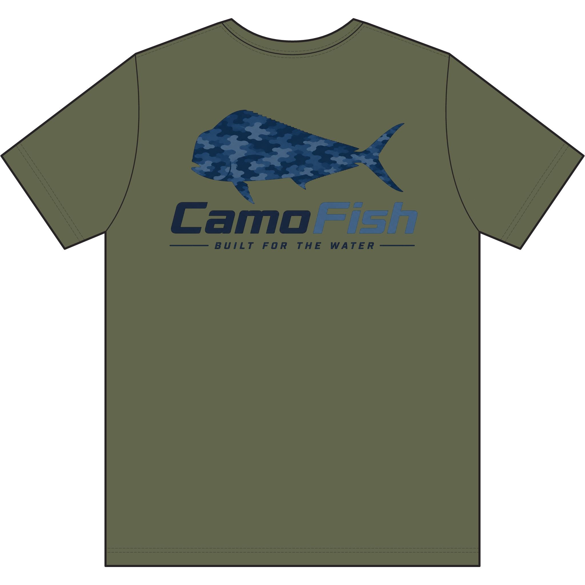 CamoFish Performance Mahi Fishing Tee — Built For The Water Shirt
