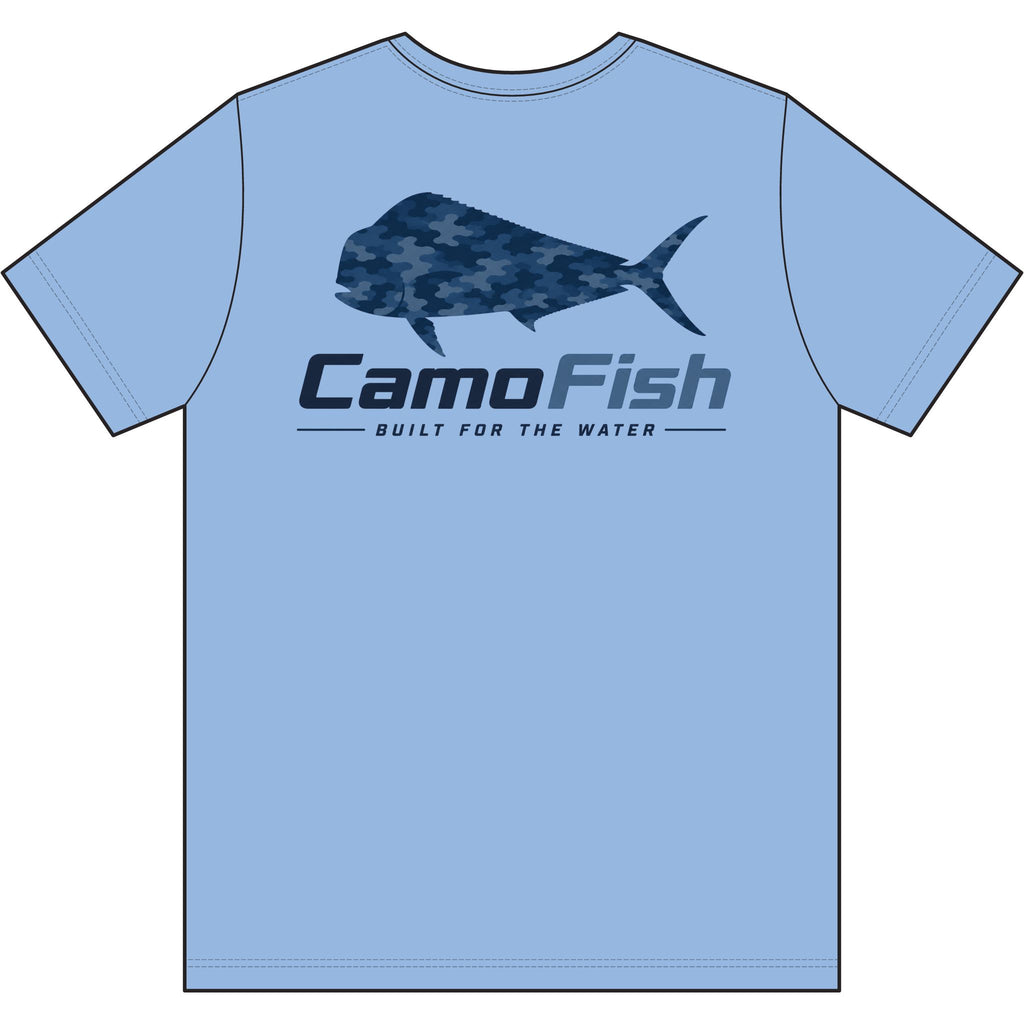 CamoFish Performance Mahi Fishing Tee — Built For The Water Shirt