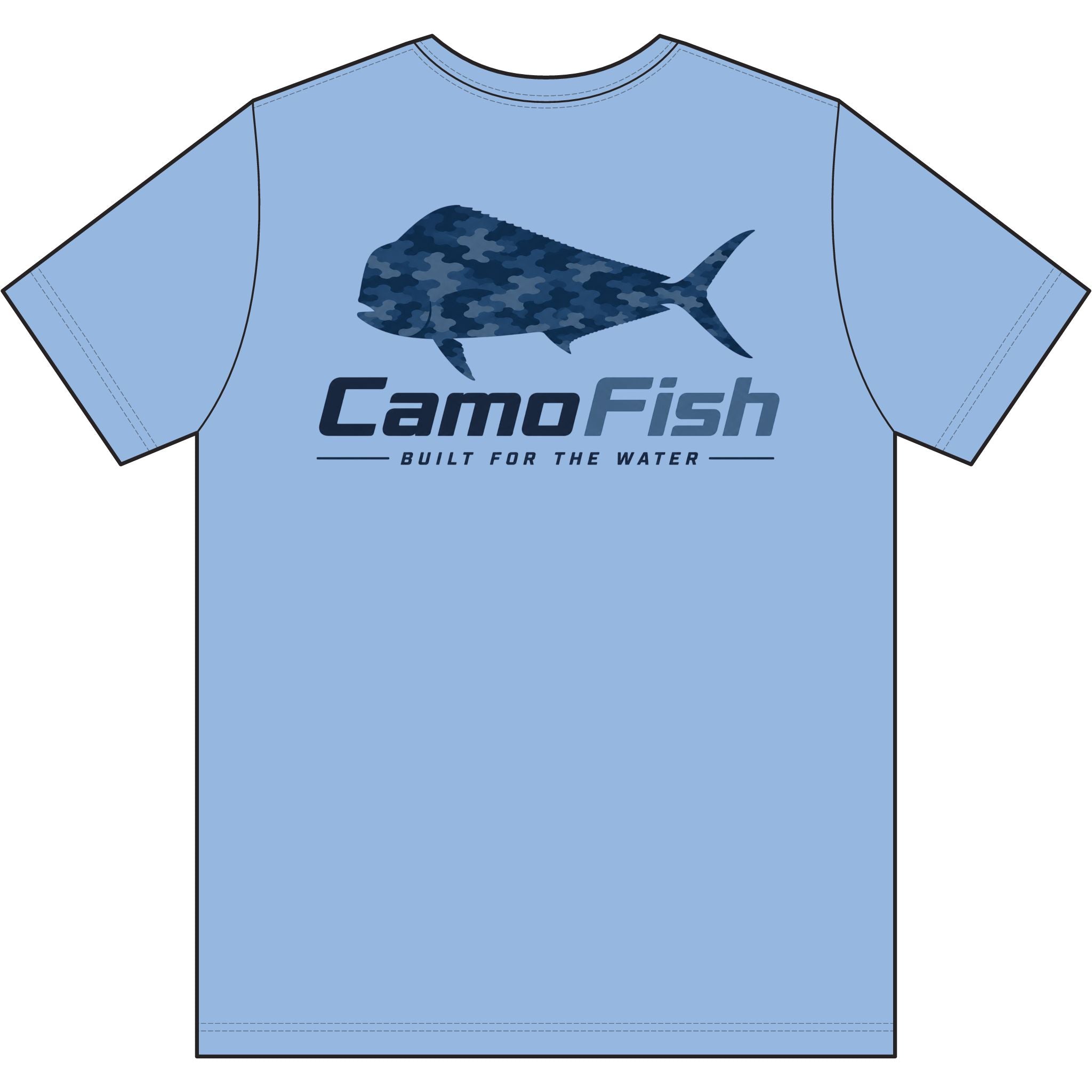 CamoFish Performance Mahi Fishing Tee — Built For The Water Shirt