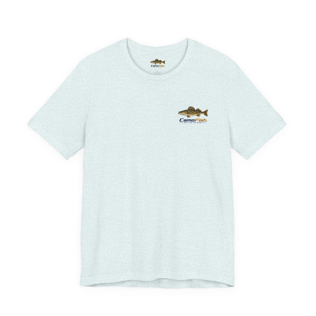 CamoFish Walleye Fishing T‑Shirt — Built for the Water