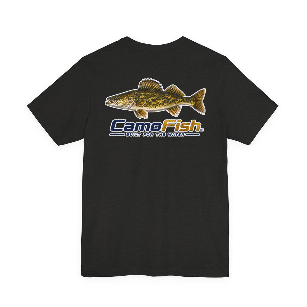 CamoFish Walleye Fishing T‑Shirt — Built for the Water