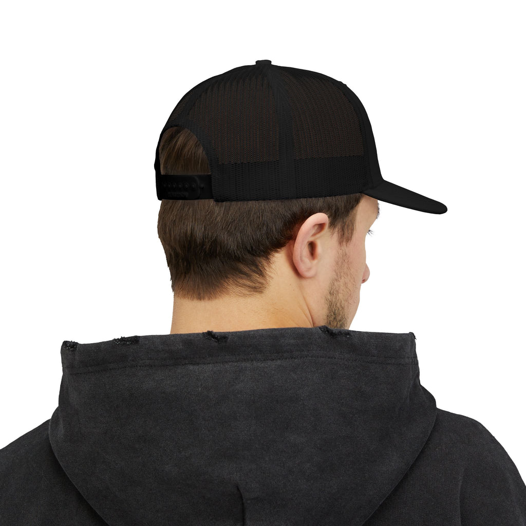 CamoFish Logo Trucker Cap - Classic Snapback with Outdoor Patch Design