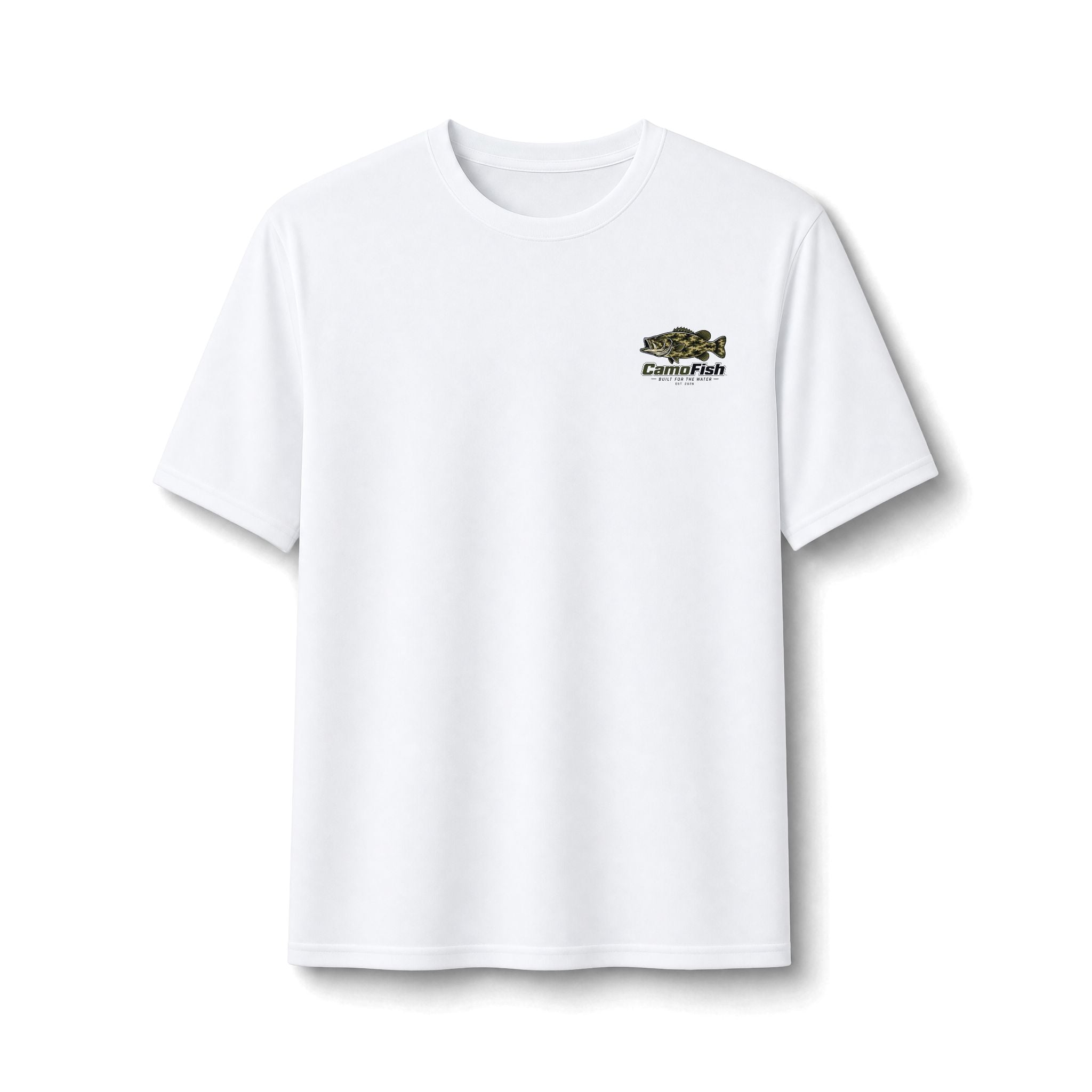 CamoFish Largemouth Bass Performance Tee – Built for the Water Fishing Shirt