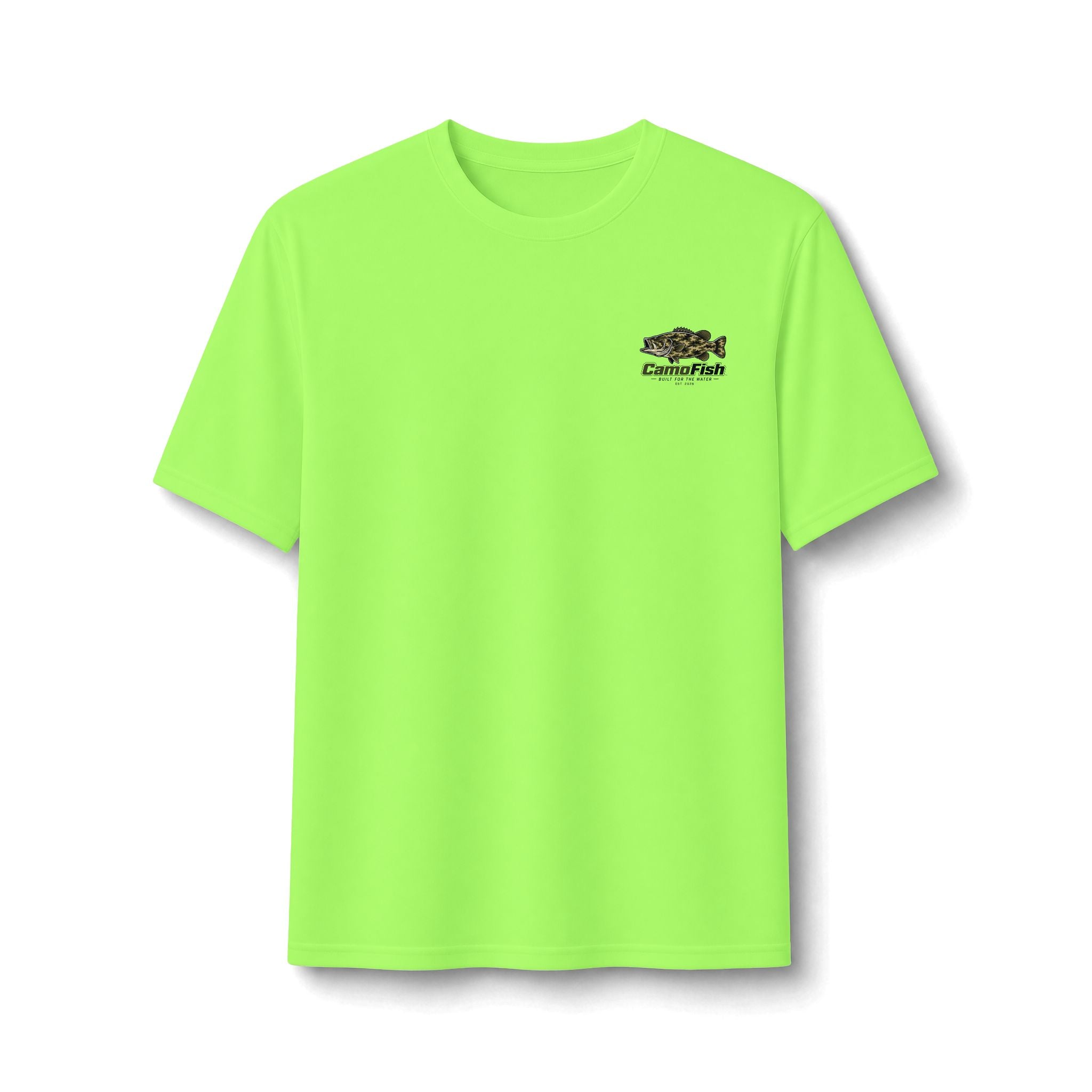 CamoFish Largemouth Bass Performance Tee – Built for the Water Fishing Shirt