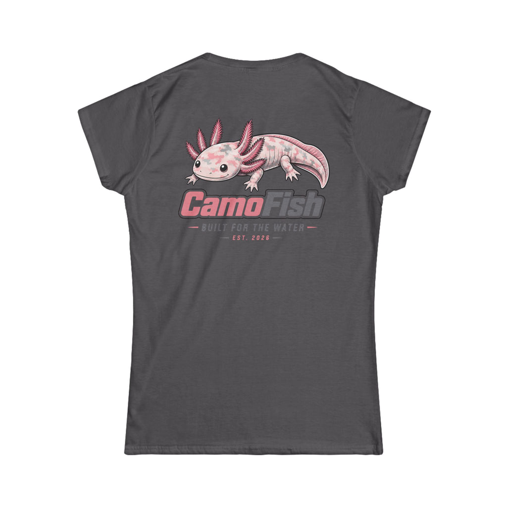 CamoFish Axolotl Tee — "Built for the Water" Women's T-Shirt