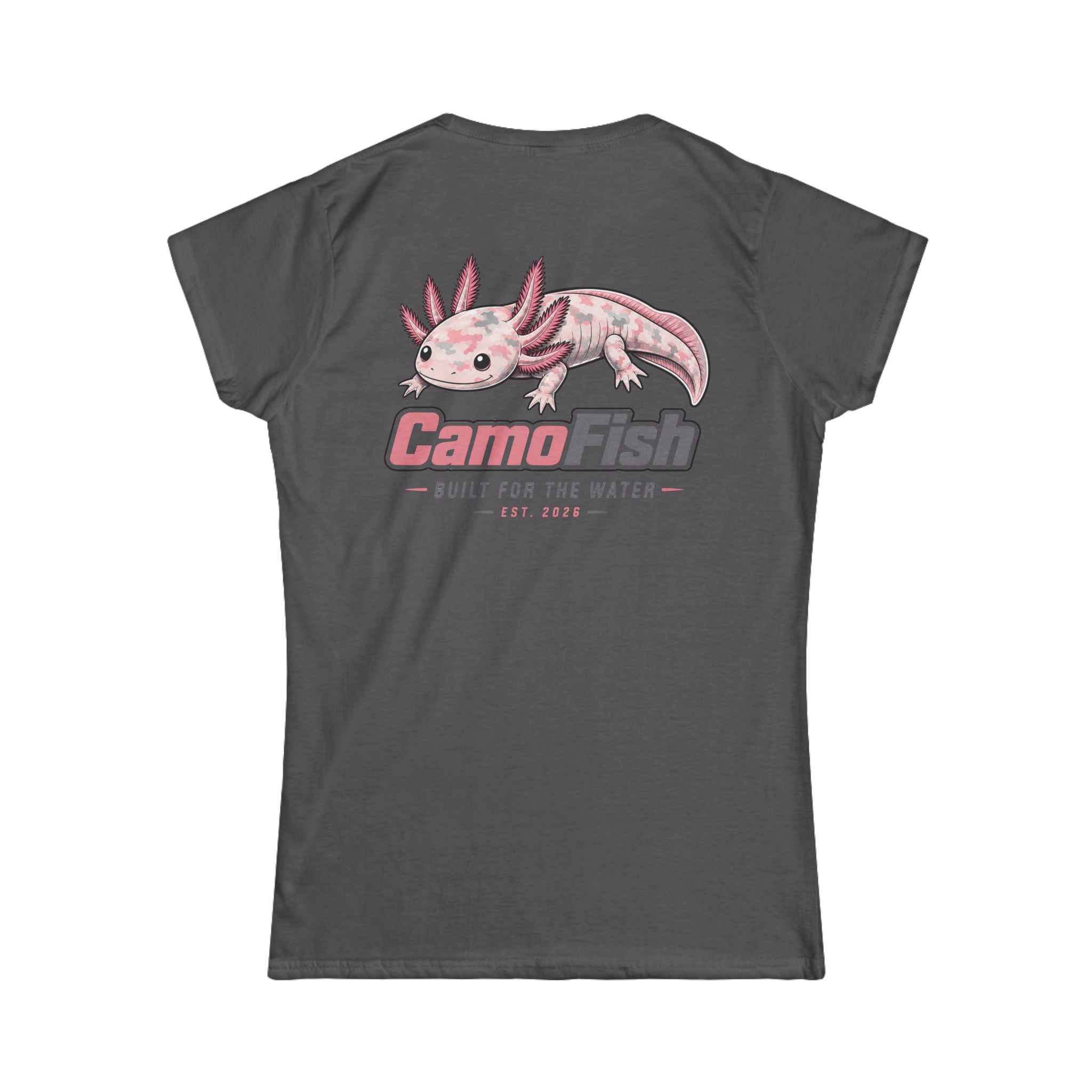CamoFish Axolotl Tee — "Built for the Water" Women's T-Shirt