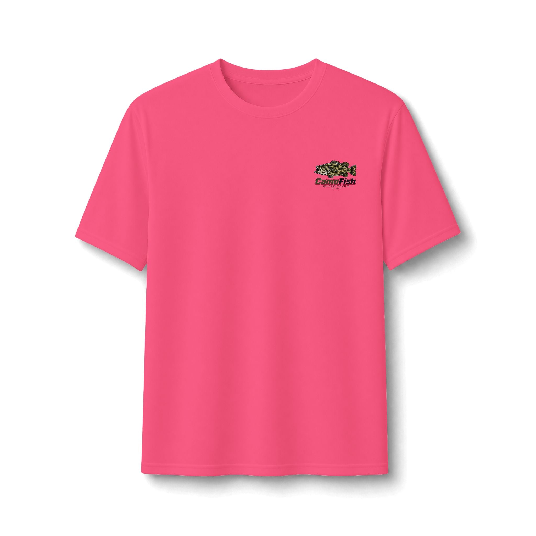 CamoFish Largemouth Bass Performance Tee – Built for the Water Fishing Shirt