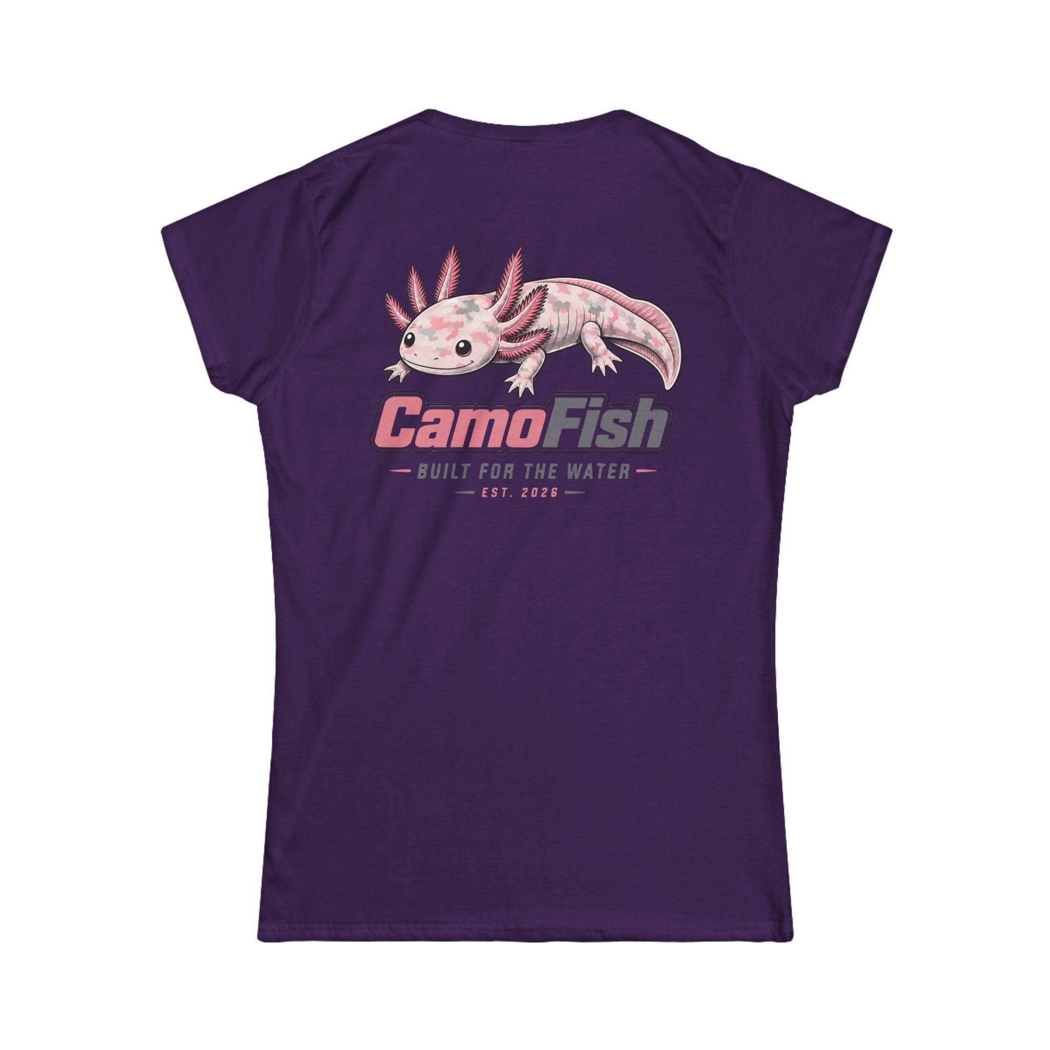 CamoFish Axolotl Tee — "Built for the Water" Women's T-Shirt