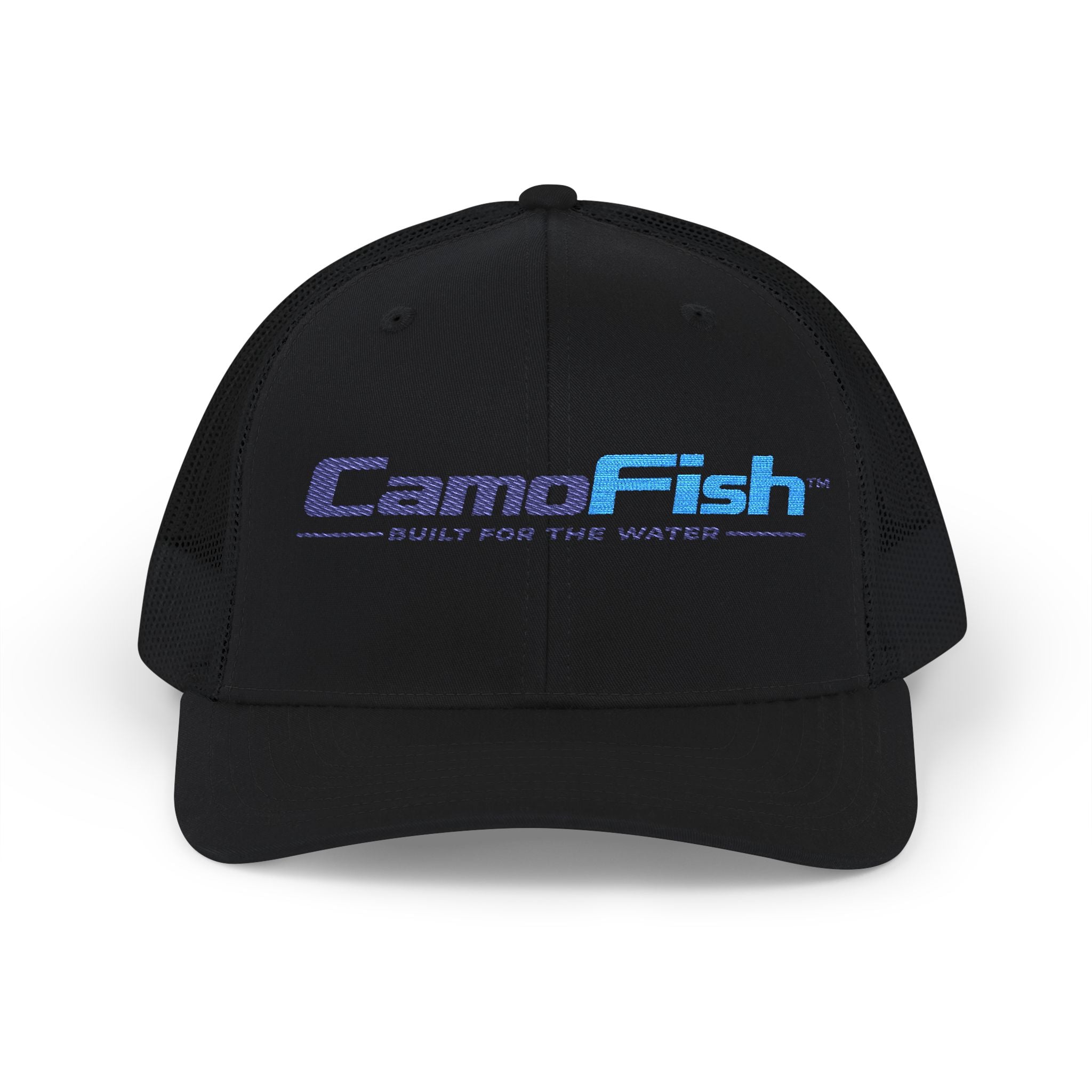 CamoFish Logo Trucker Cap - Classic Snapback with Outdoor Patch Design