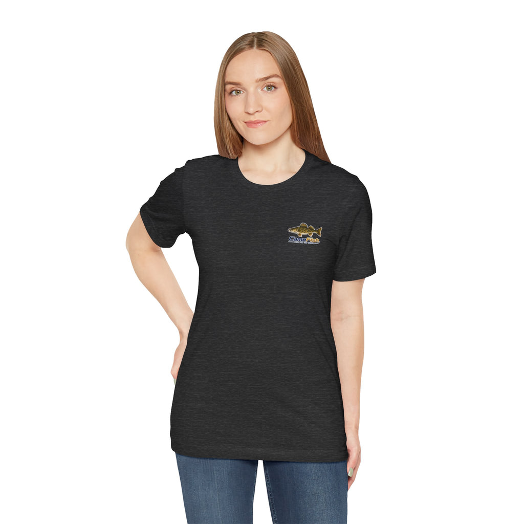 CamoFish Walleye Fishing T‑Shirt — Built for the Water