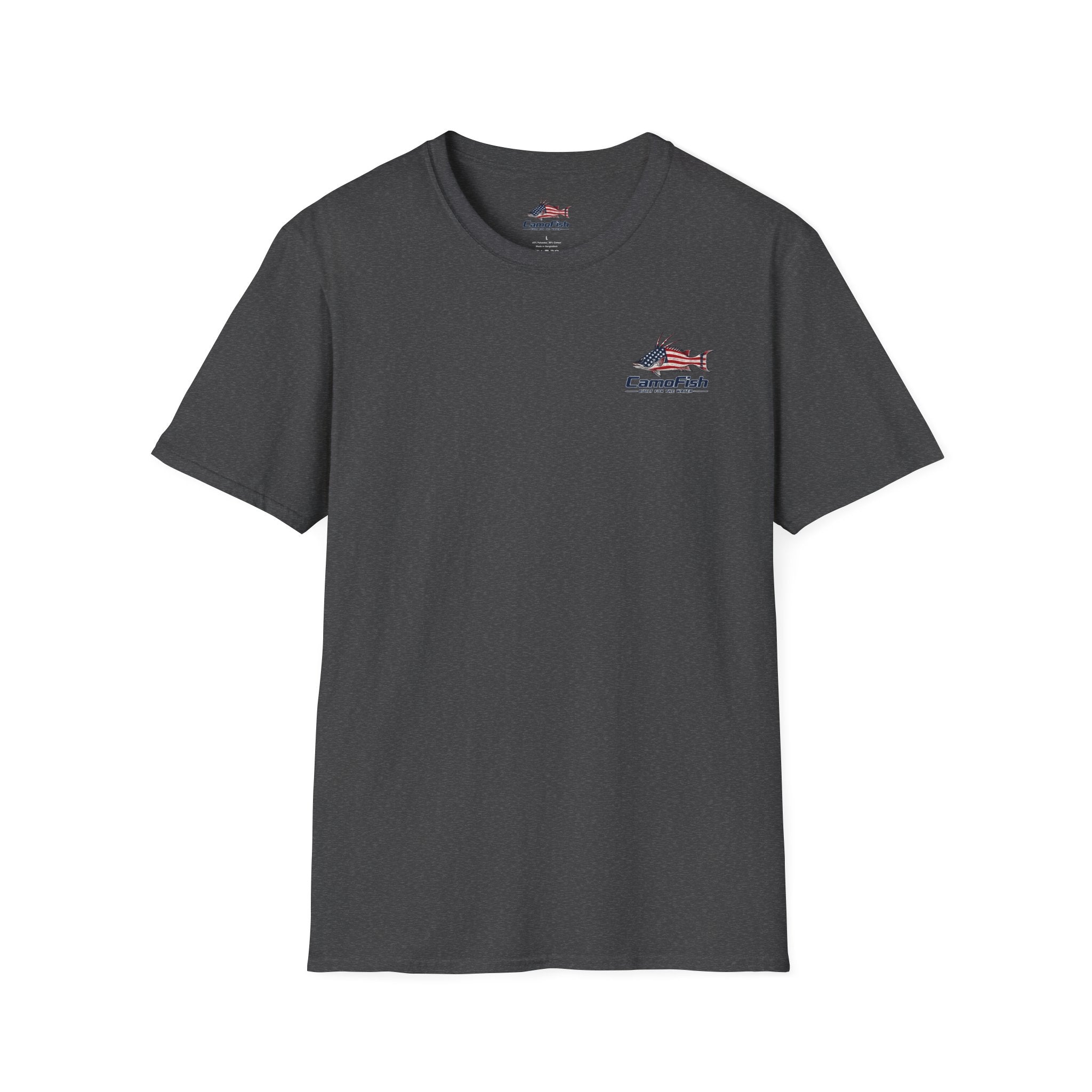 CamoFish Patriotic Hogfish T-Shirt — Casual Fishing Graphic Tee