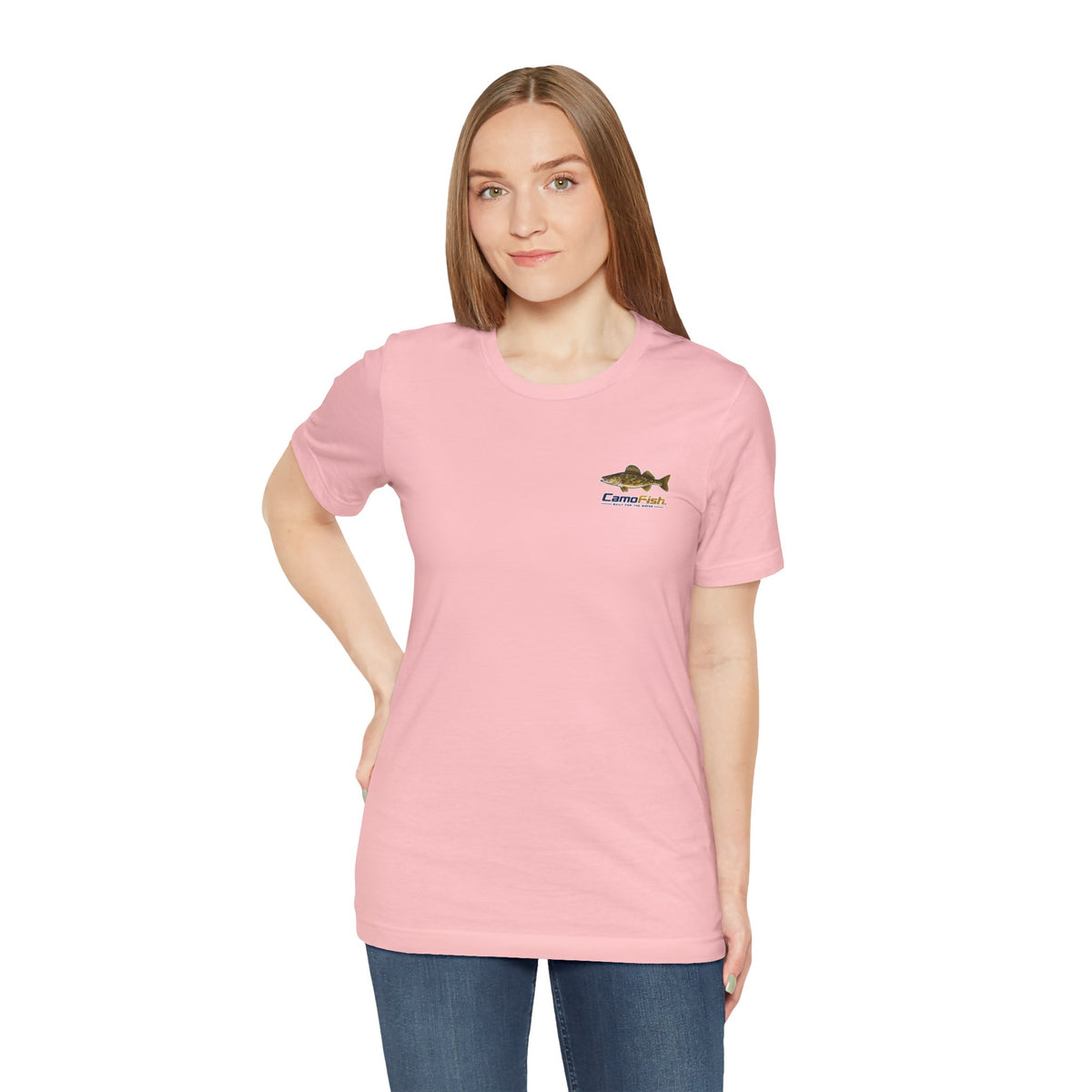 CamoFish Walleye Fishing T‑Shirt — Built for the Water
