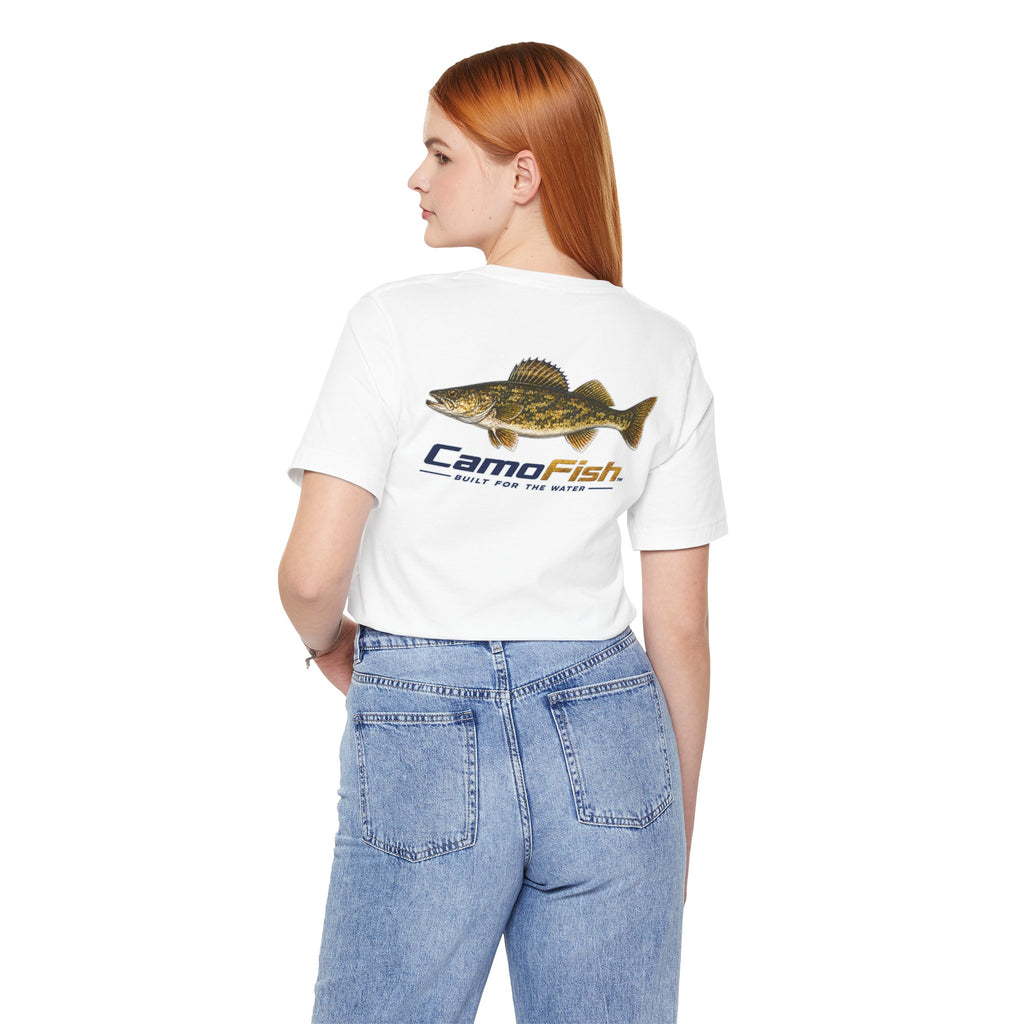 CamoFish Walleye Fishing T‑Shirt — Built for the Water