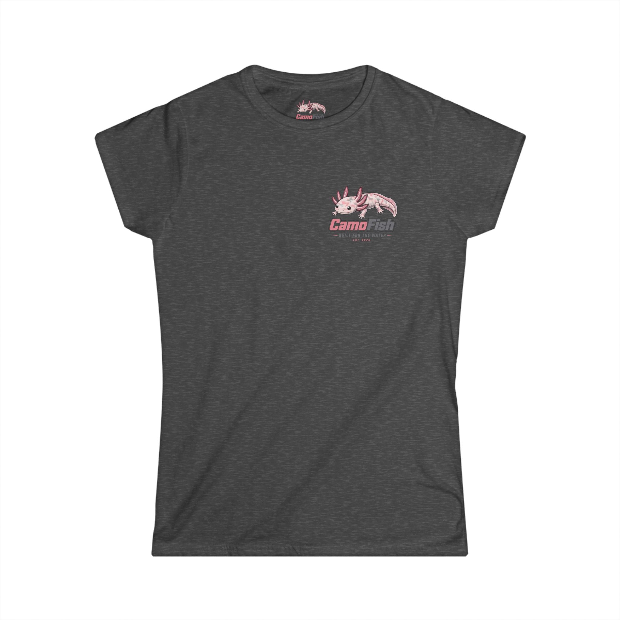 CamoFish Axolotl Tee — "Built for the Water" Women's T-Shirt