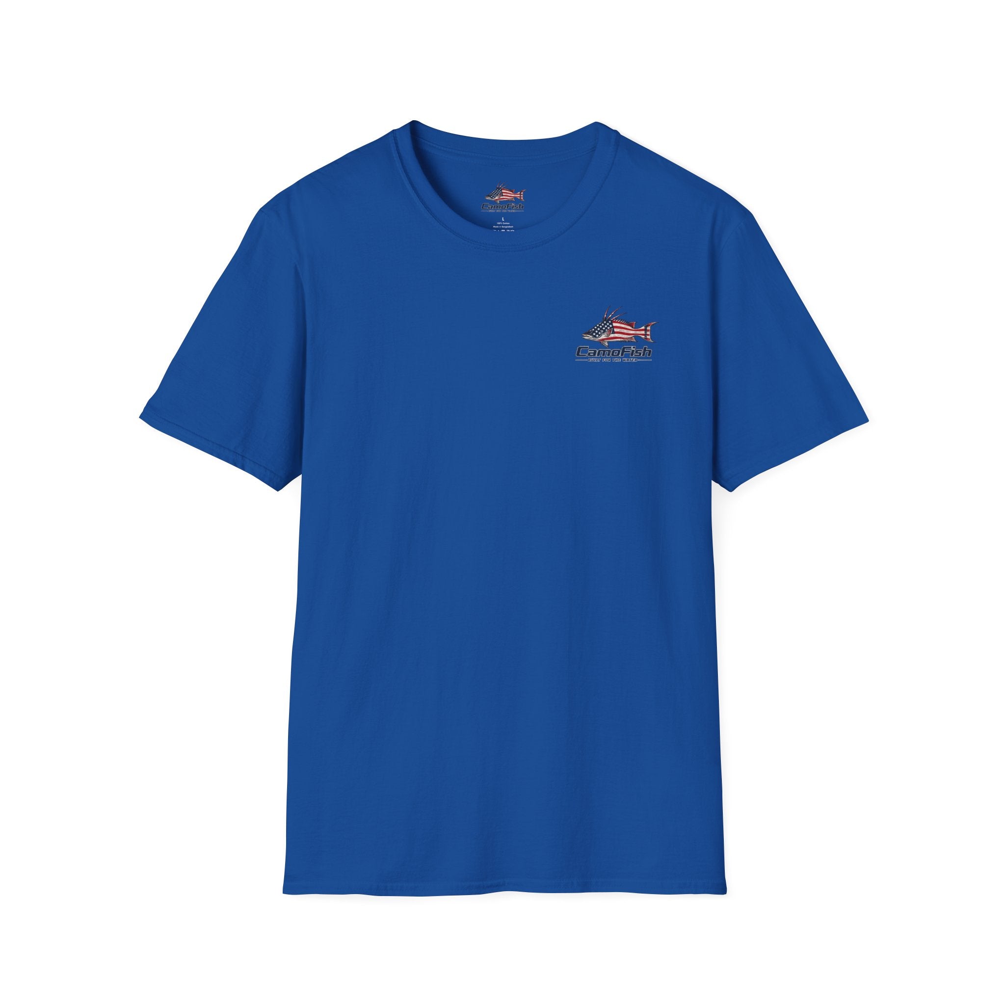 CamoFish Patriotic Hogfish T-Shirt — Casual Fishing Graphic Tee