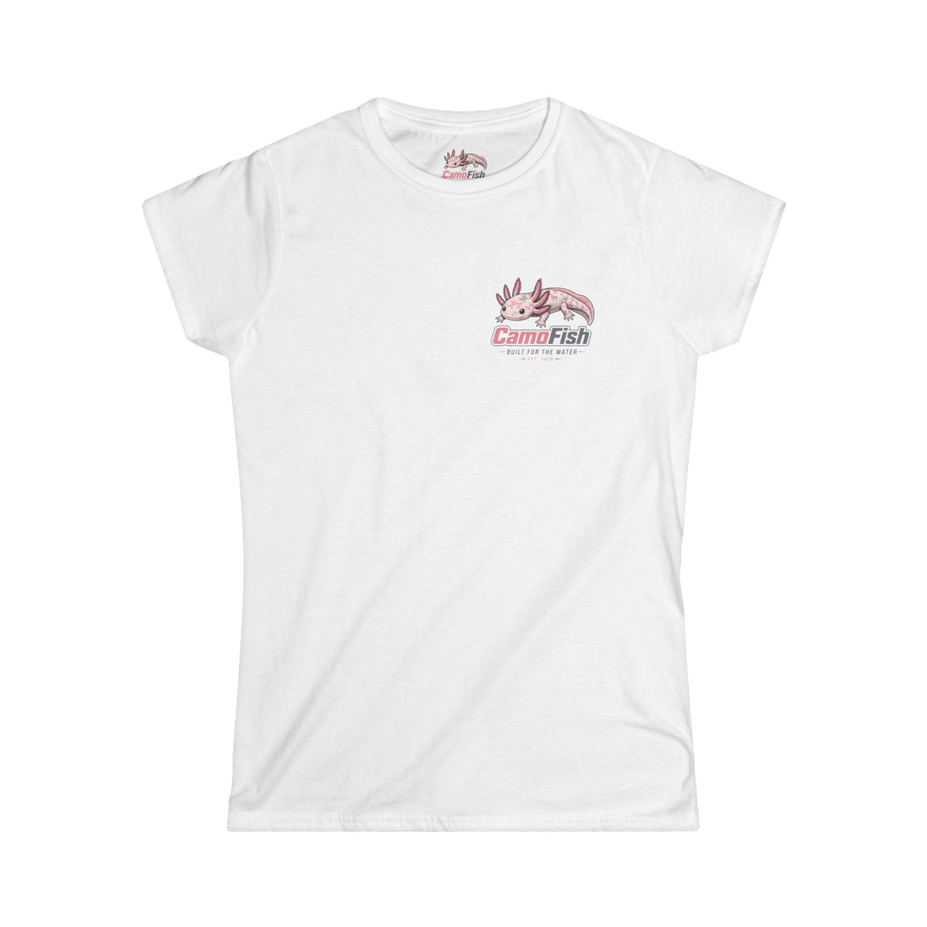 CamoFish Axolotl Tee — "Built for the Water" Women's T-Shirt