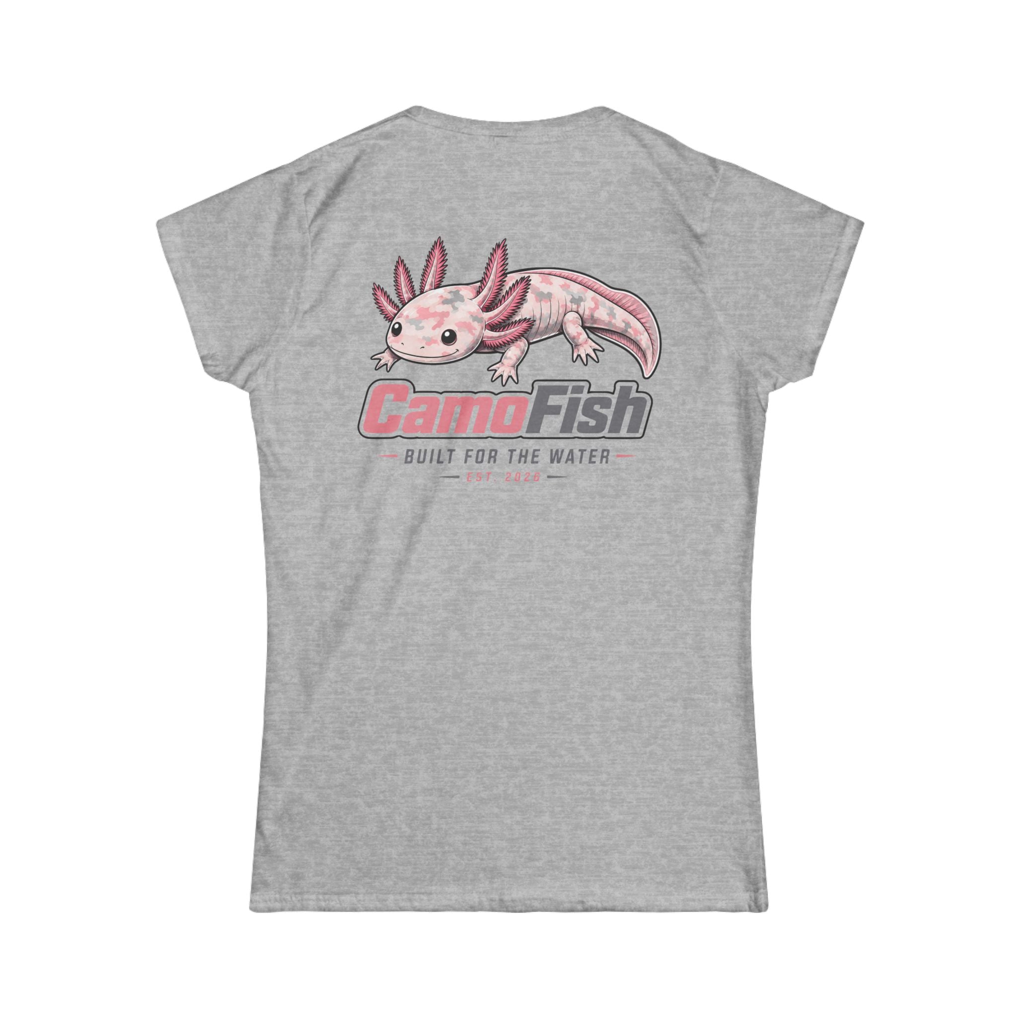 CamoFish Axolotl Tee — "Built for the Water" Women's T-Shirt
