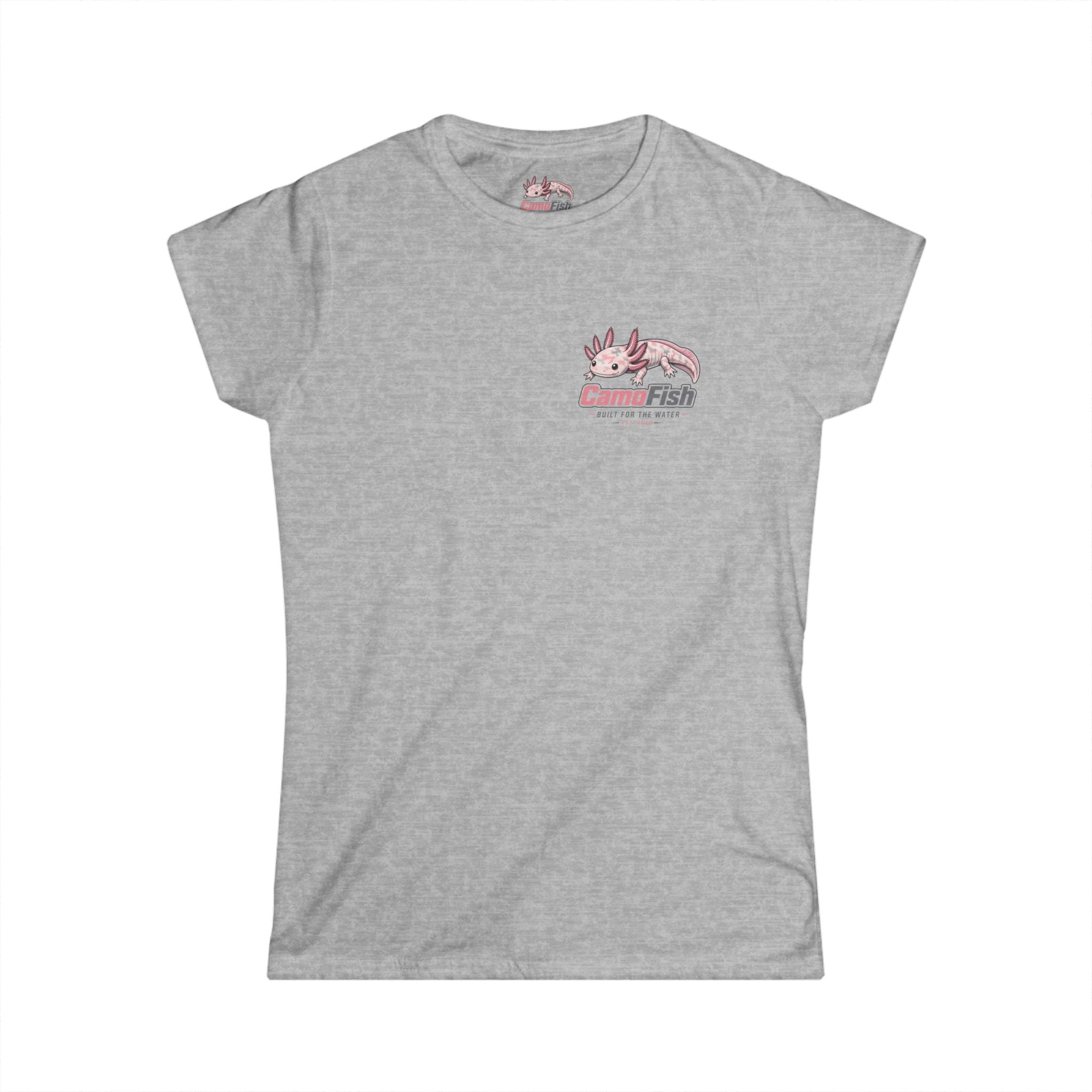 CamoFish Axolotl Tee — "Built for the Water" Women's T-Shirt