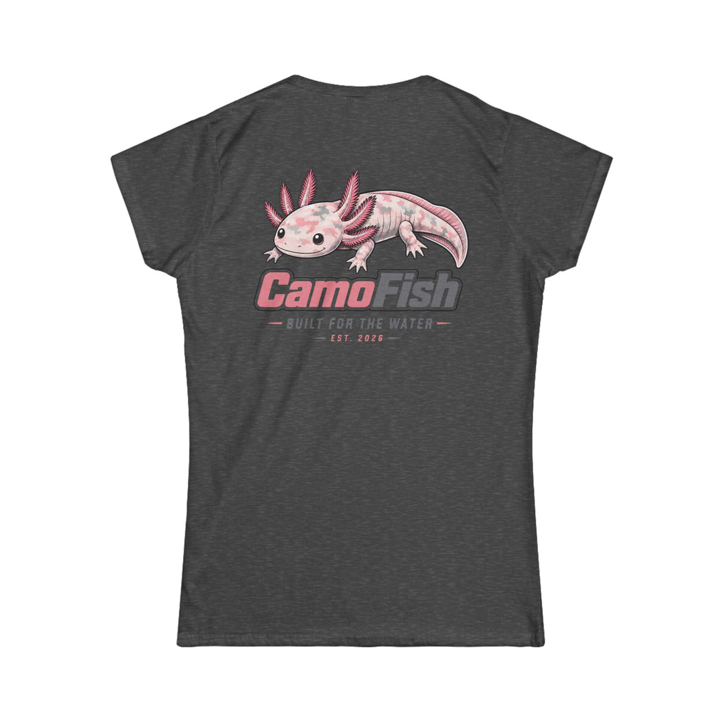 CamoFish Axolotl Tee — "Built for the Water" Women's T-Shirt