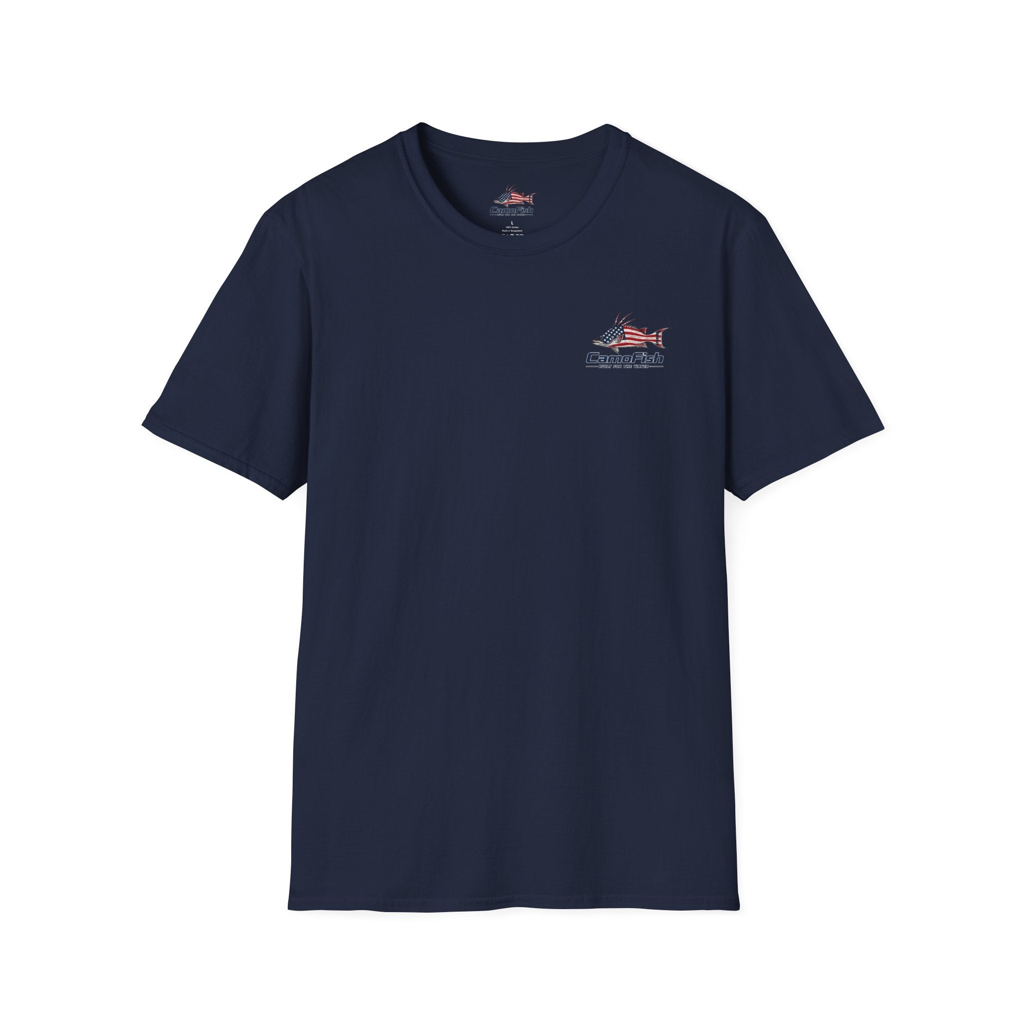 CamoFish Patriotic Hogfish T-Shirt — Casual Fishing Graphic Tee