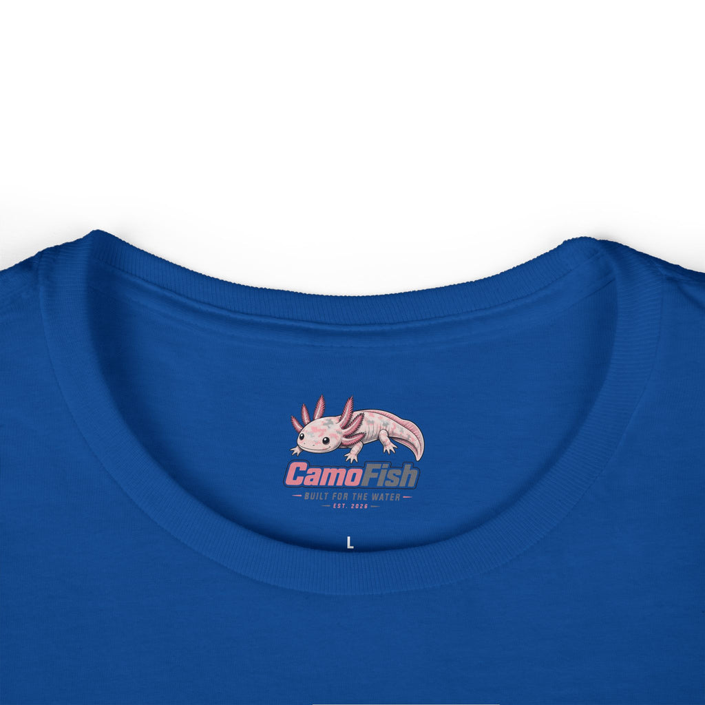 CamoFish Axolotl Tee — "Built for the Water" Women's T-Shirt