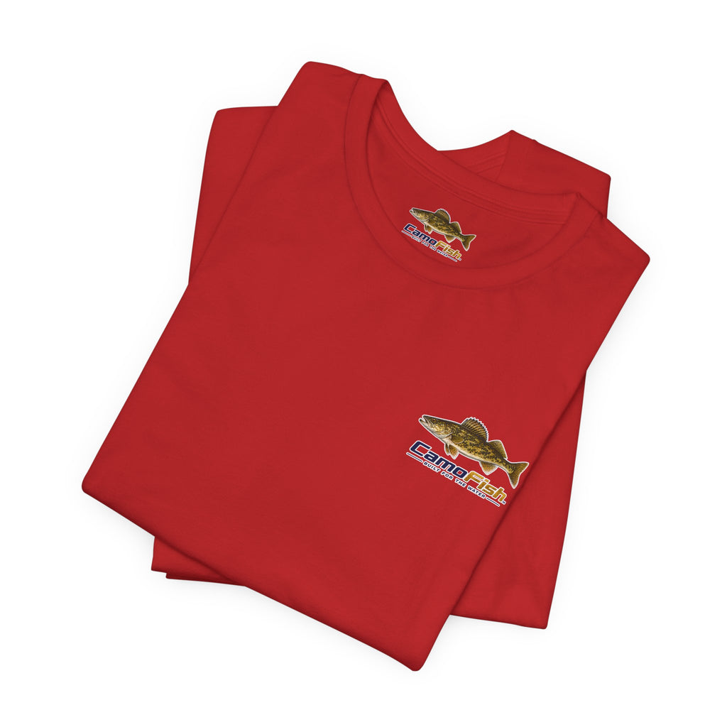 CamoFish Walleye Fishing T‑Shirt — Built for the Water
