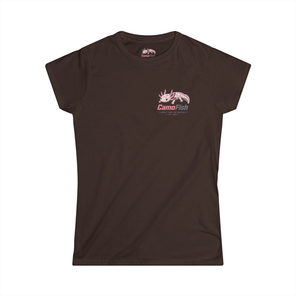 CamoFish Axolotl Tee — "Built for the Water" Women's T-Shirt