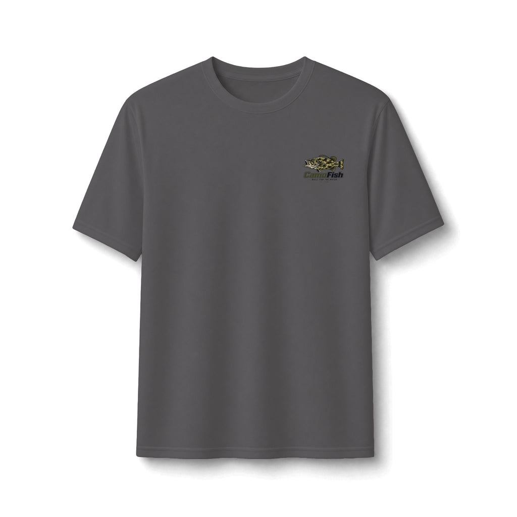 CamoFish Largemouth Bass Performance Tee – Built for the Water Fishing Shirt