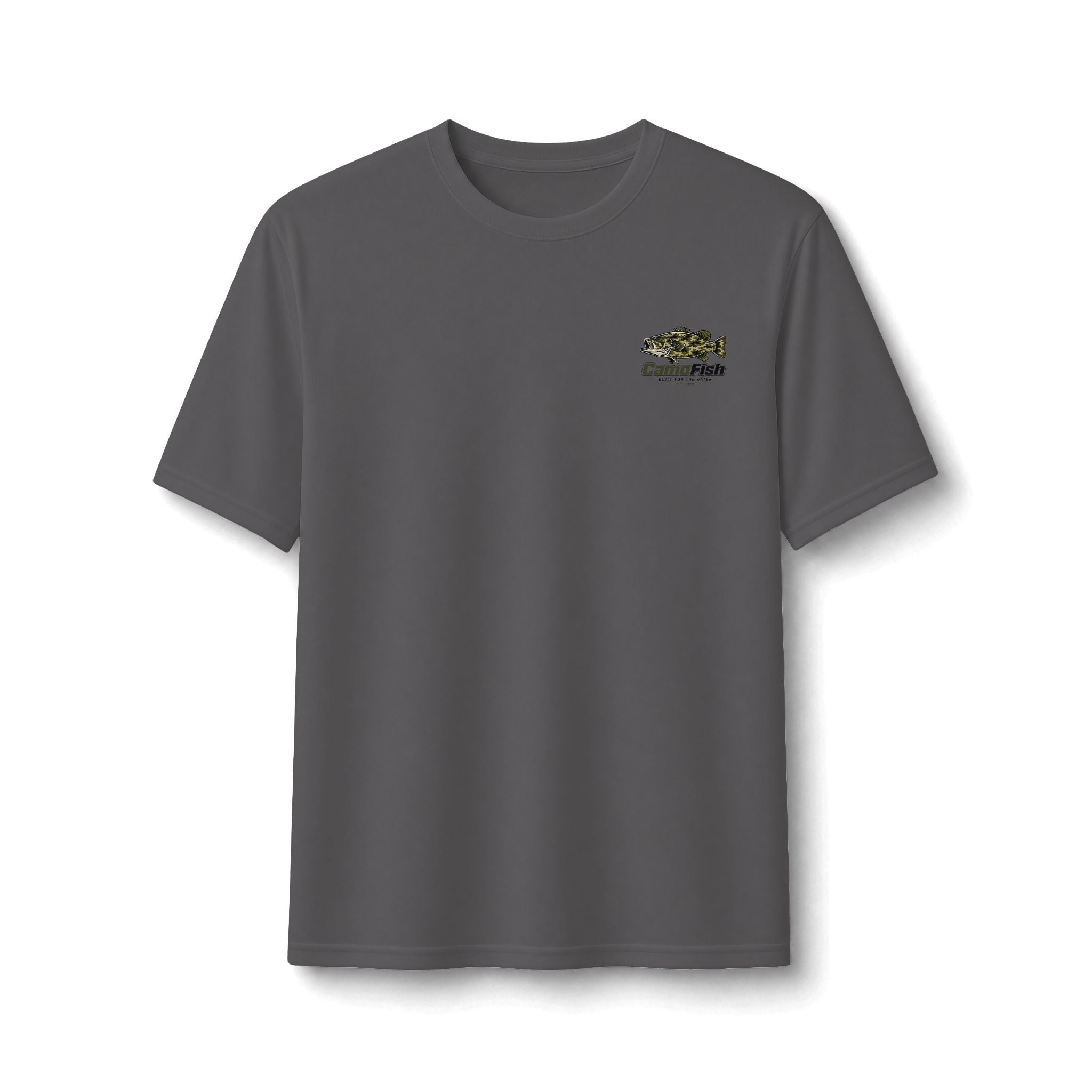 CamoFish Largemouth Bass Performance Tee – Built for the Water Fishing Shirt