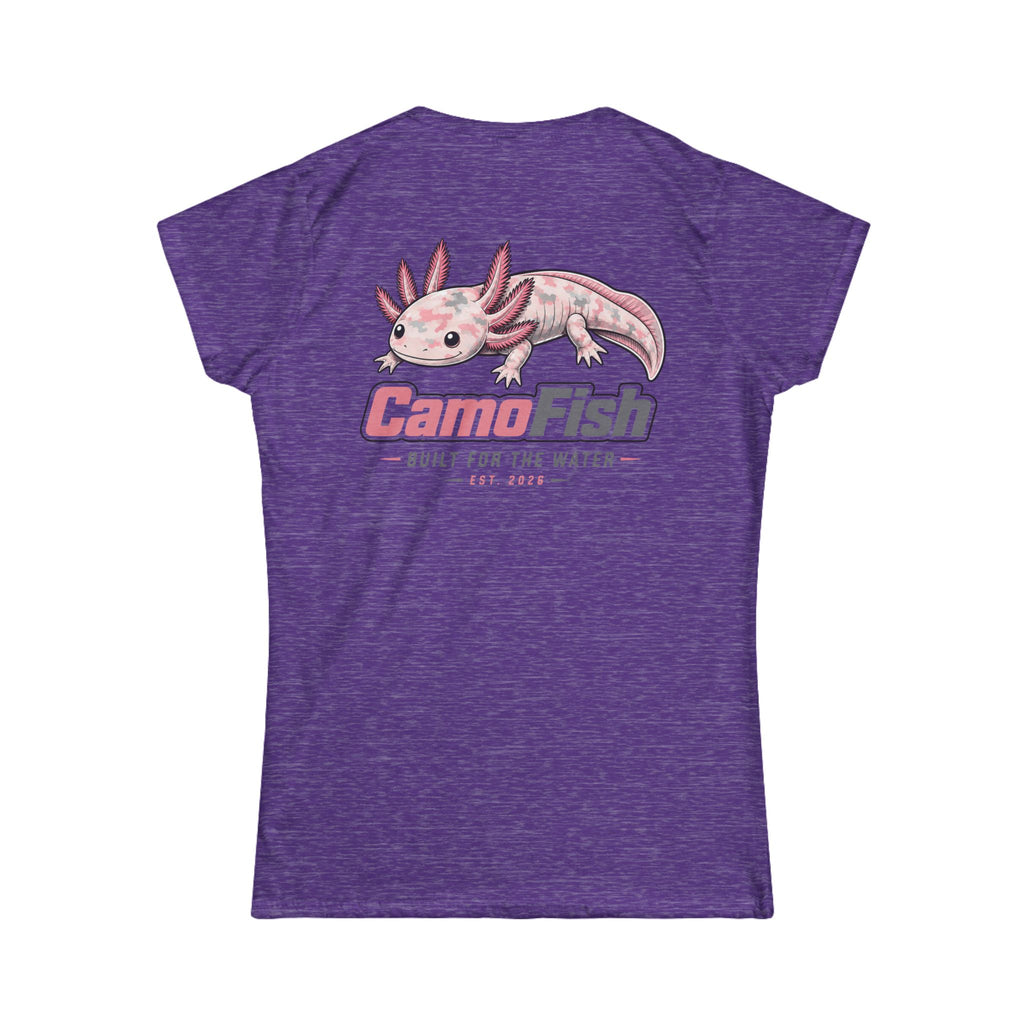 CamoFish Axolotl Tee — "Built for the Water" Women's T-Shirt