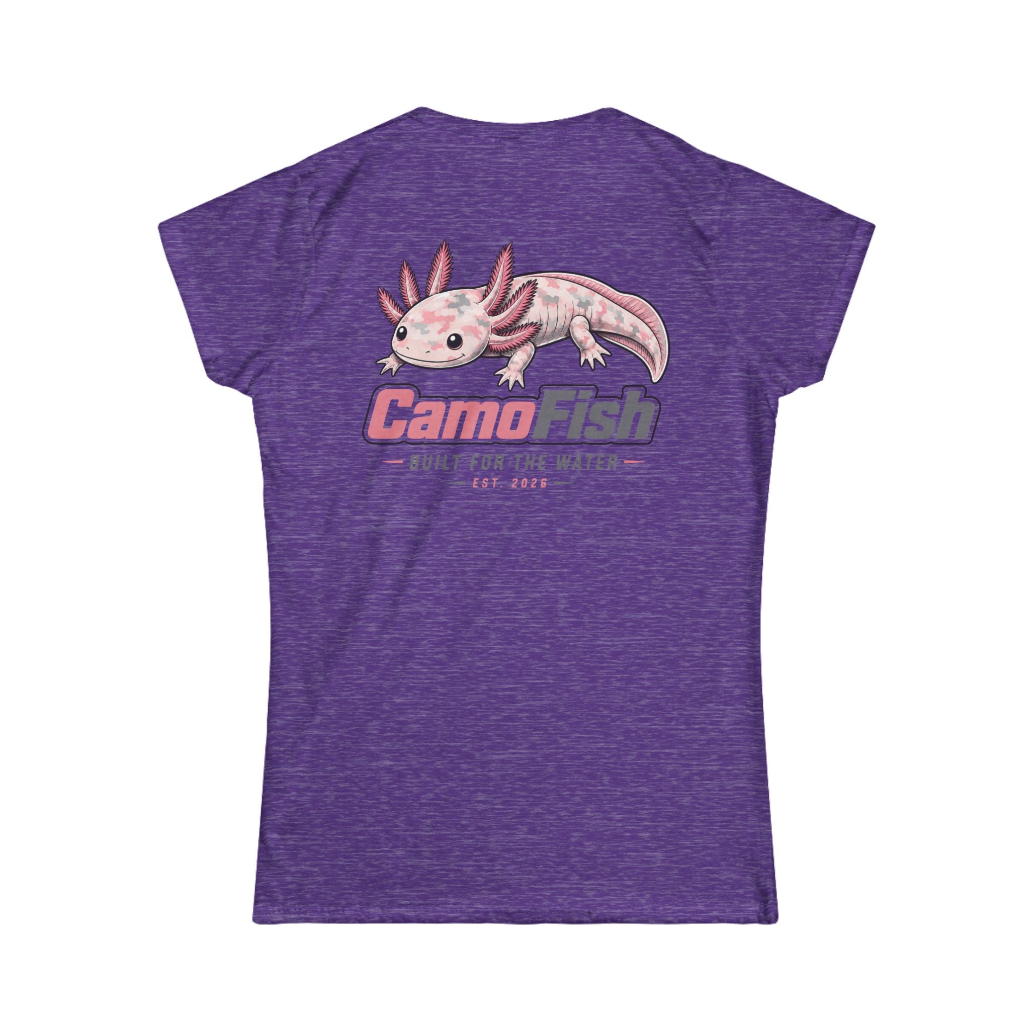 CamoFish Axolotl Tee — "Built for the Water" Women's T-Shirt