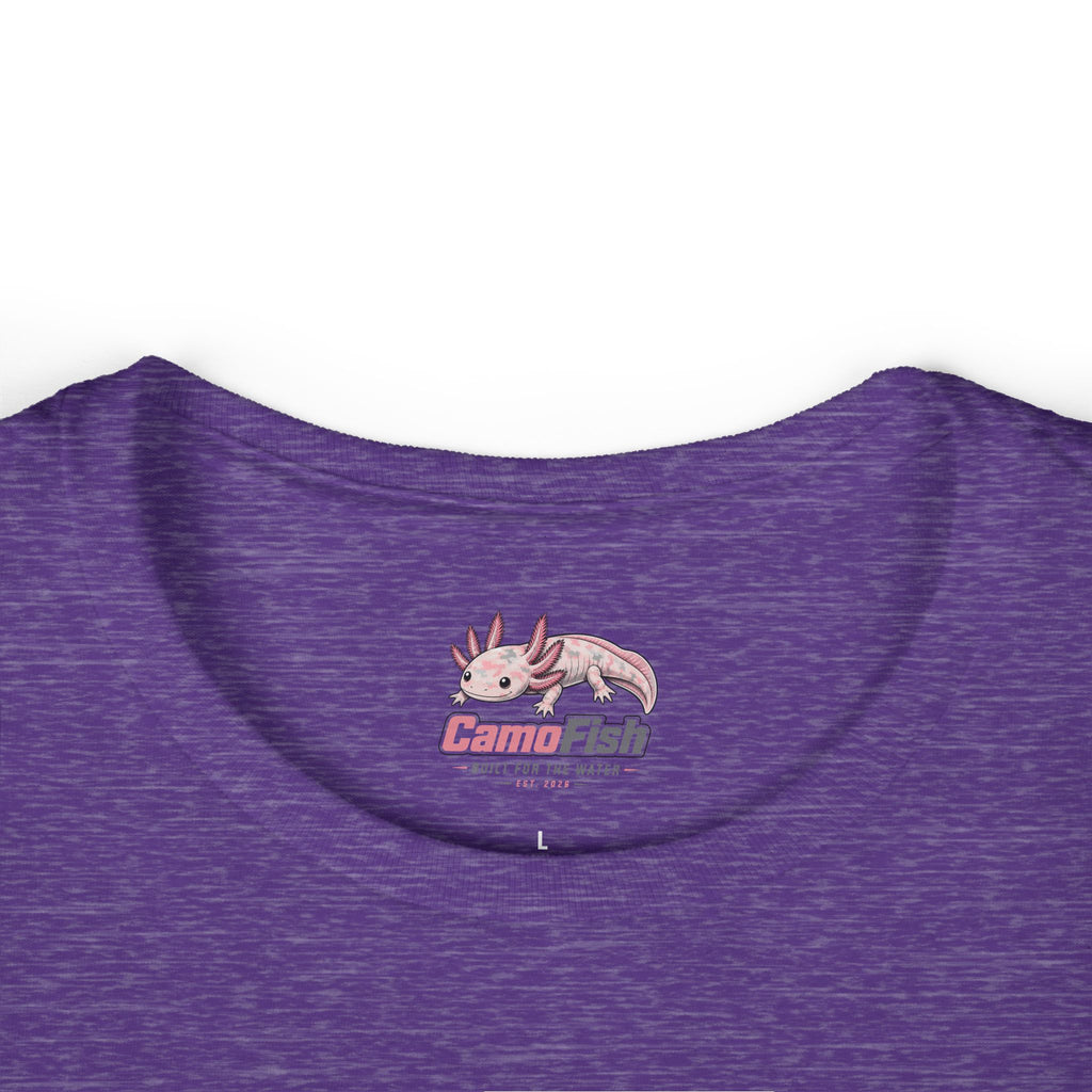 CamoFish Axolotl Tee — "Built for the Water" Women's T-Shirt