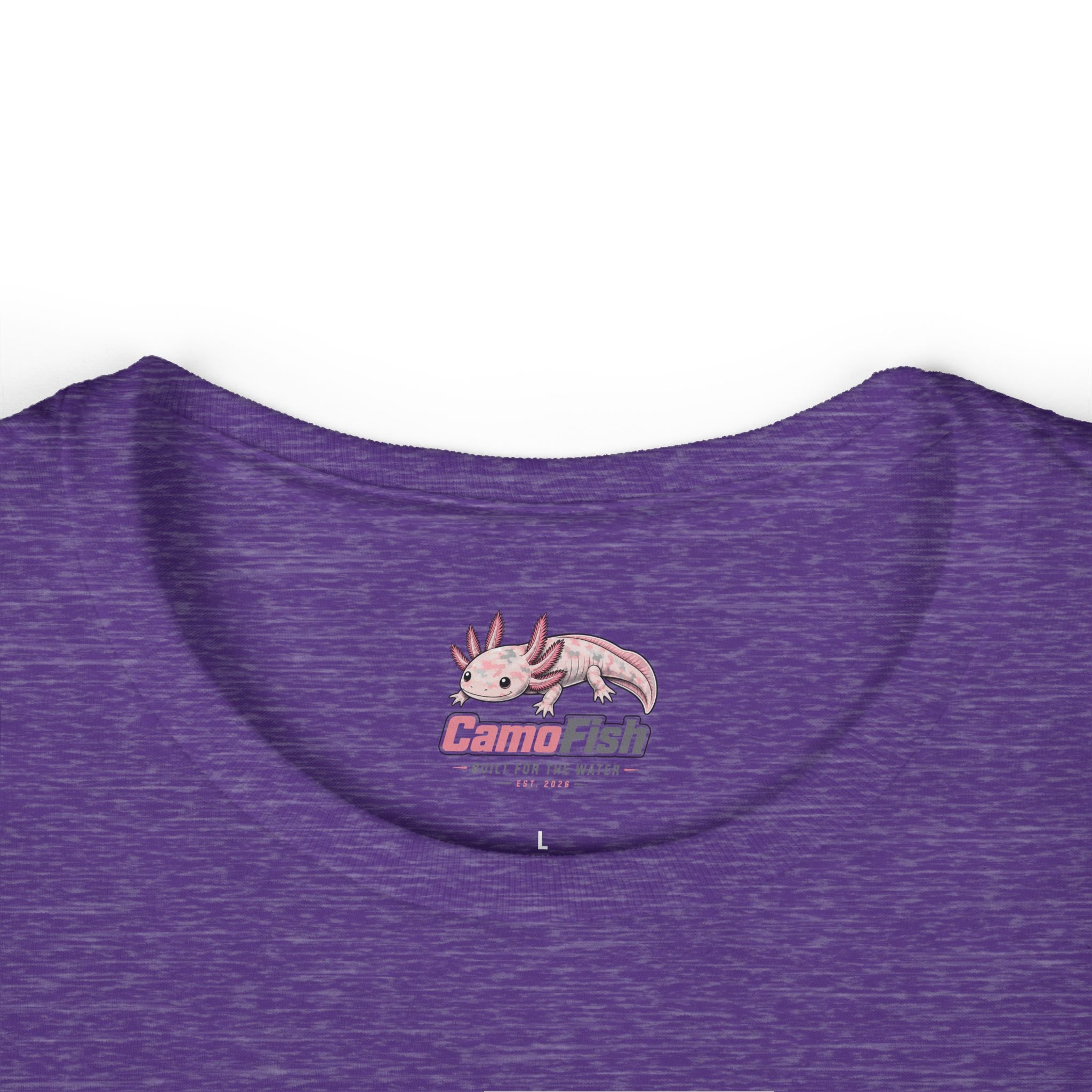CamoFish Axolotl Tee — "Built for the Water" Women's T-Shirt