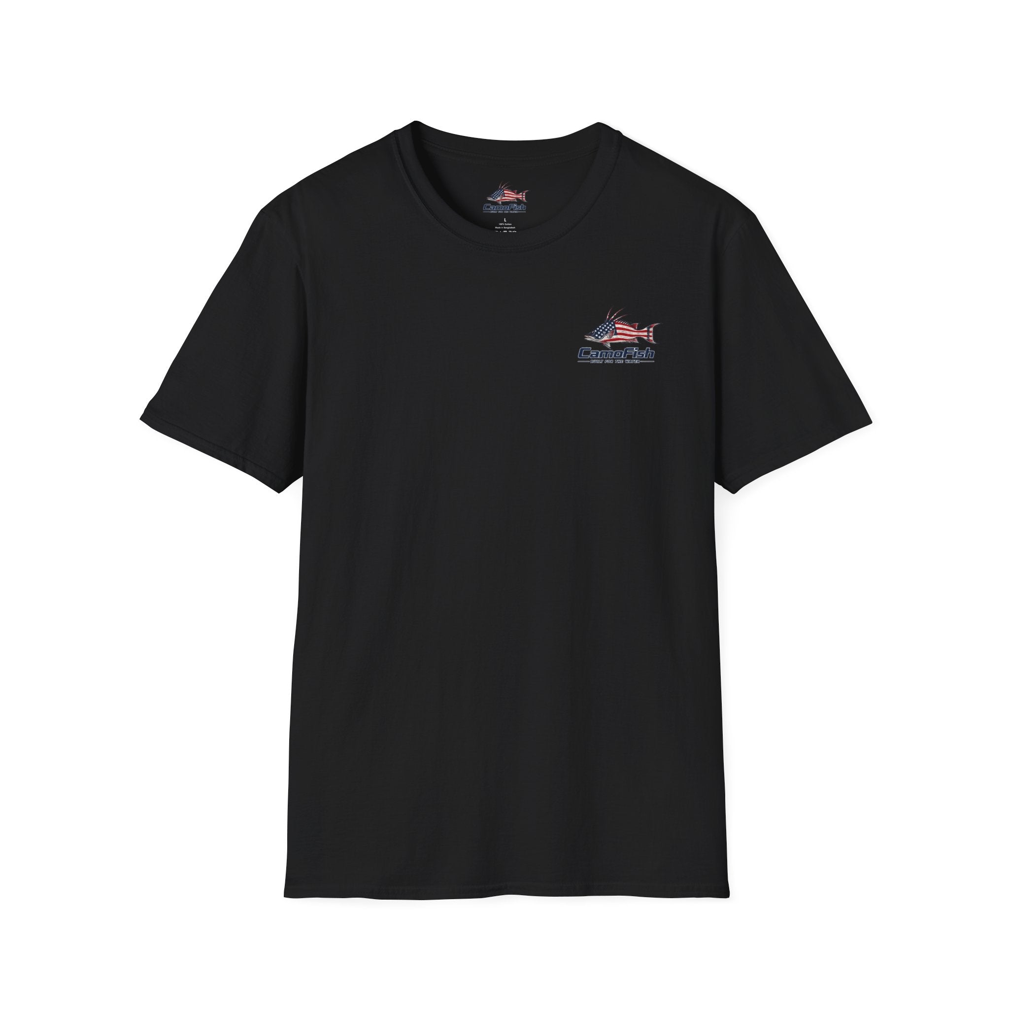 CamoFish Patriotic Hogfish T-Shirt — Casual Fishing Graphic Tee