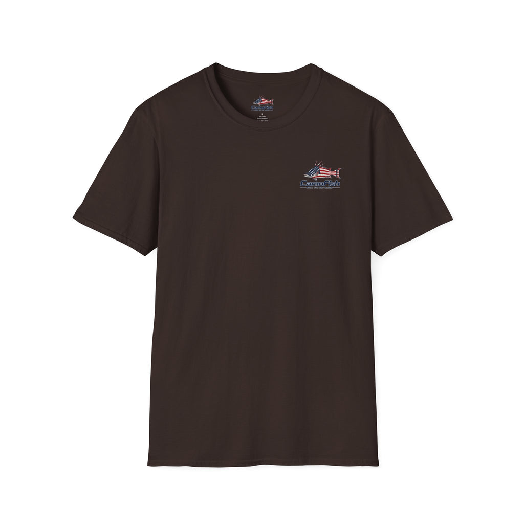 CamoFish Patriotic Hogfish T-Shirt — Casual Fishing Graphic Tee