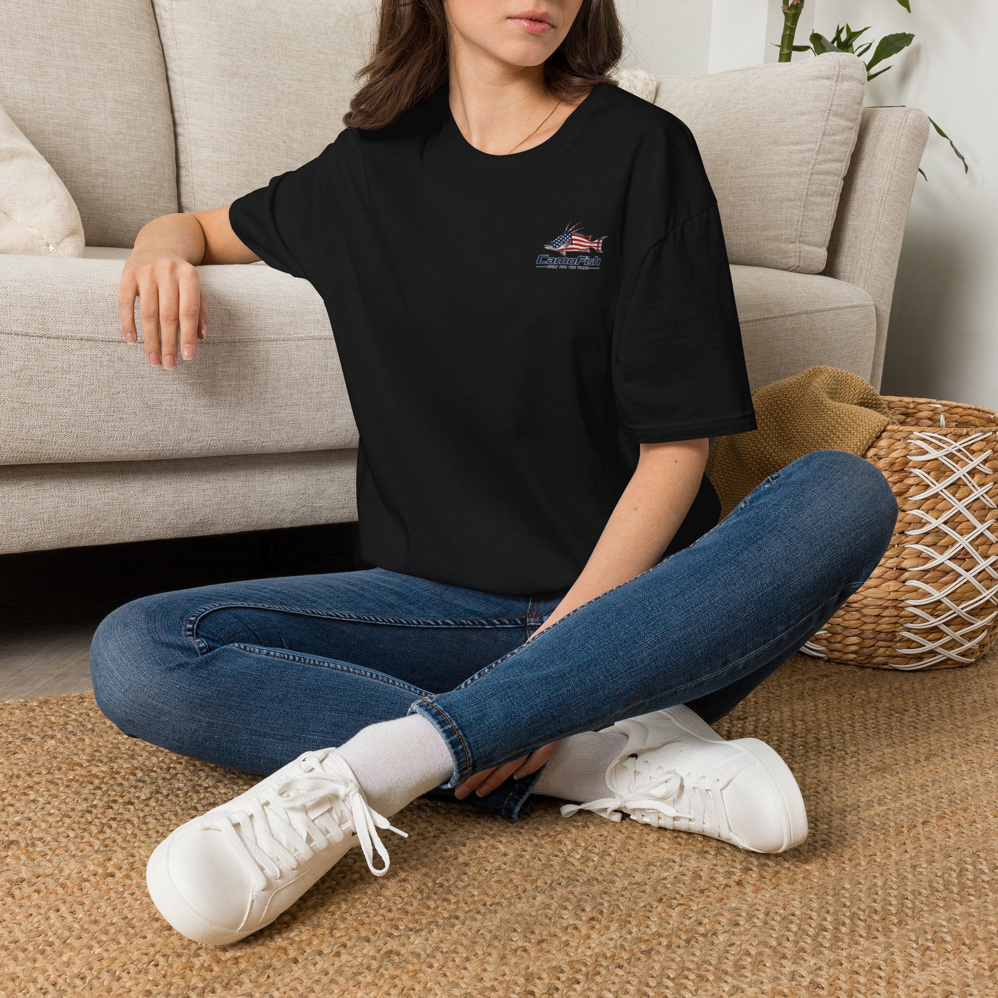 CamoFish Logo T-Shirt — Casual Fishing Graphic Tee