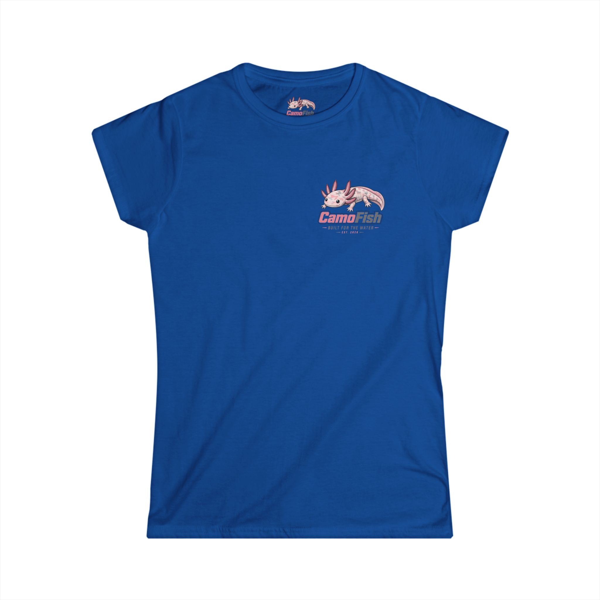 CamoFish Axolotl Tee — "Built for the Water" Women's T-Shirt