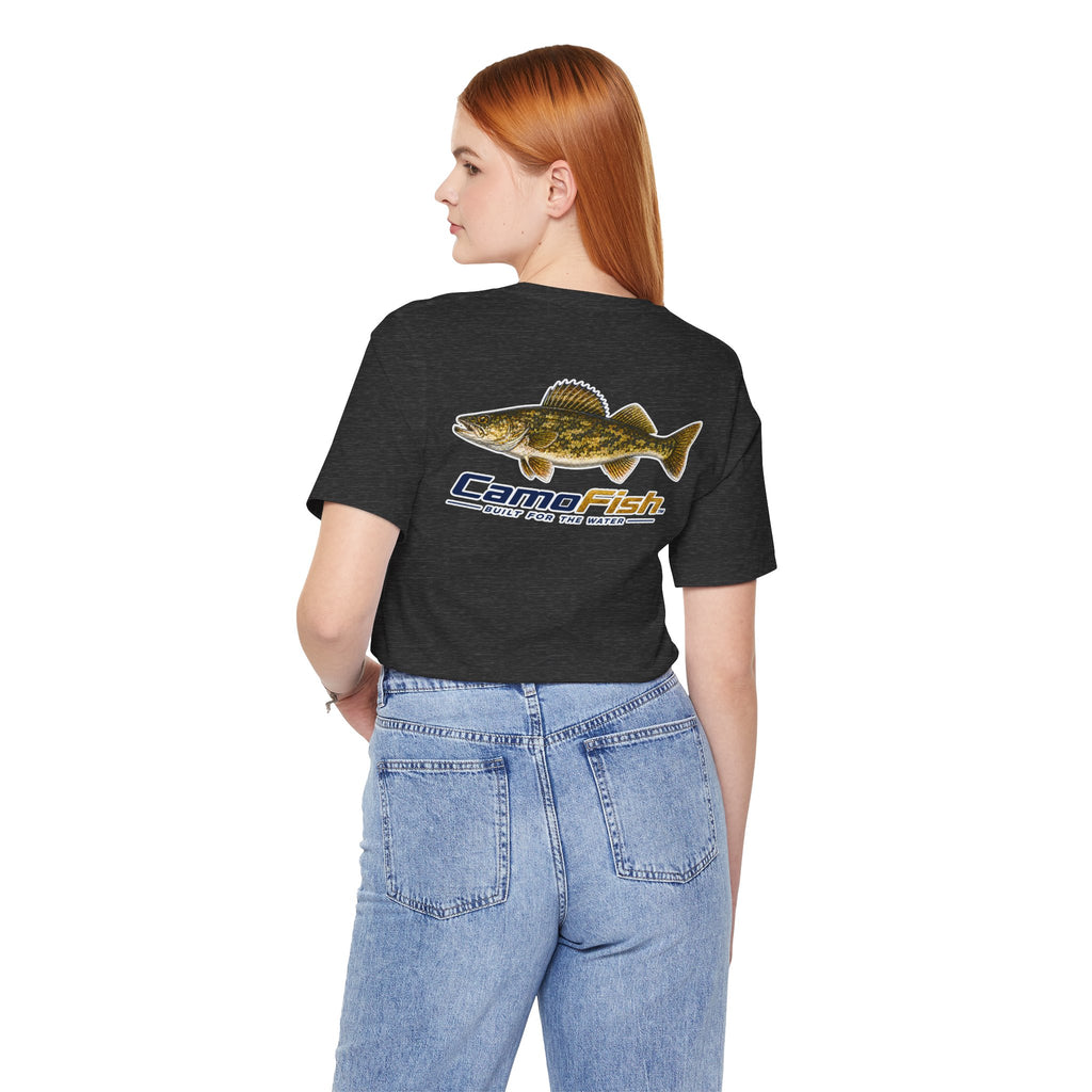 CamoFish Walleye Fishing T‑Shirt — Built for the Water