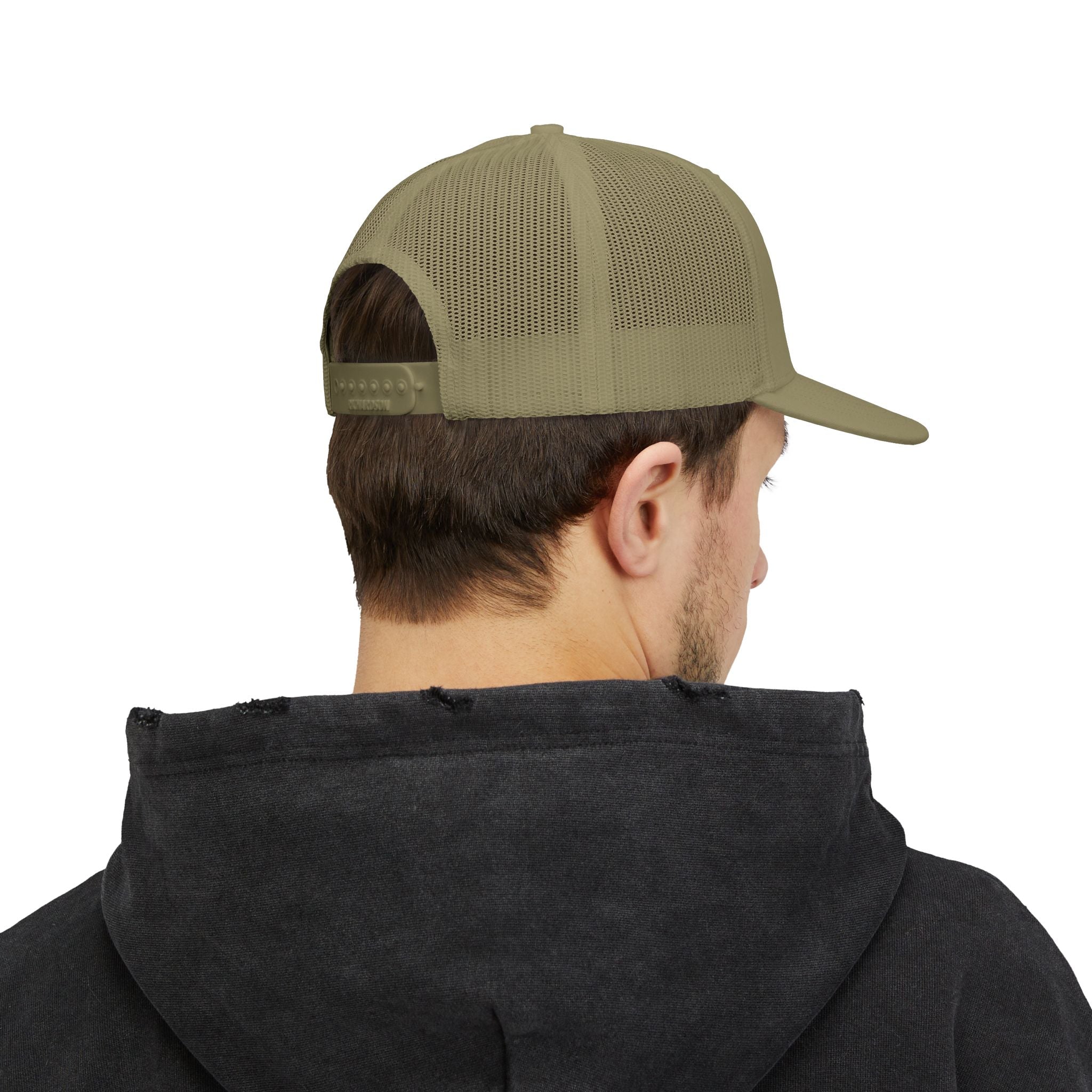 CamoFish Logo Trucker Cap - Classic Snapback with Outdoor Patch Design